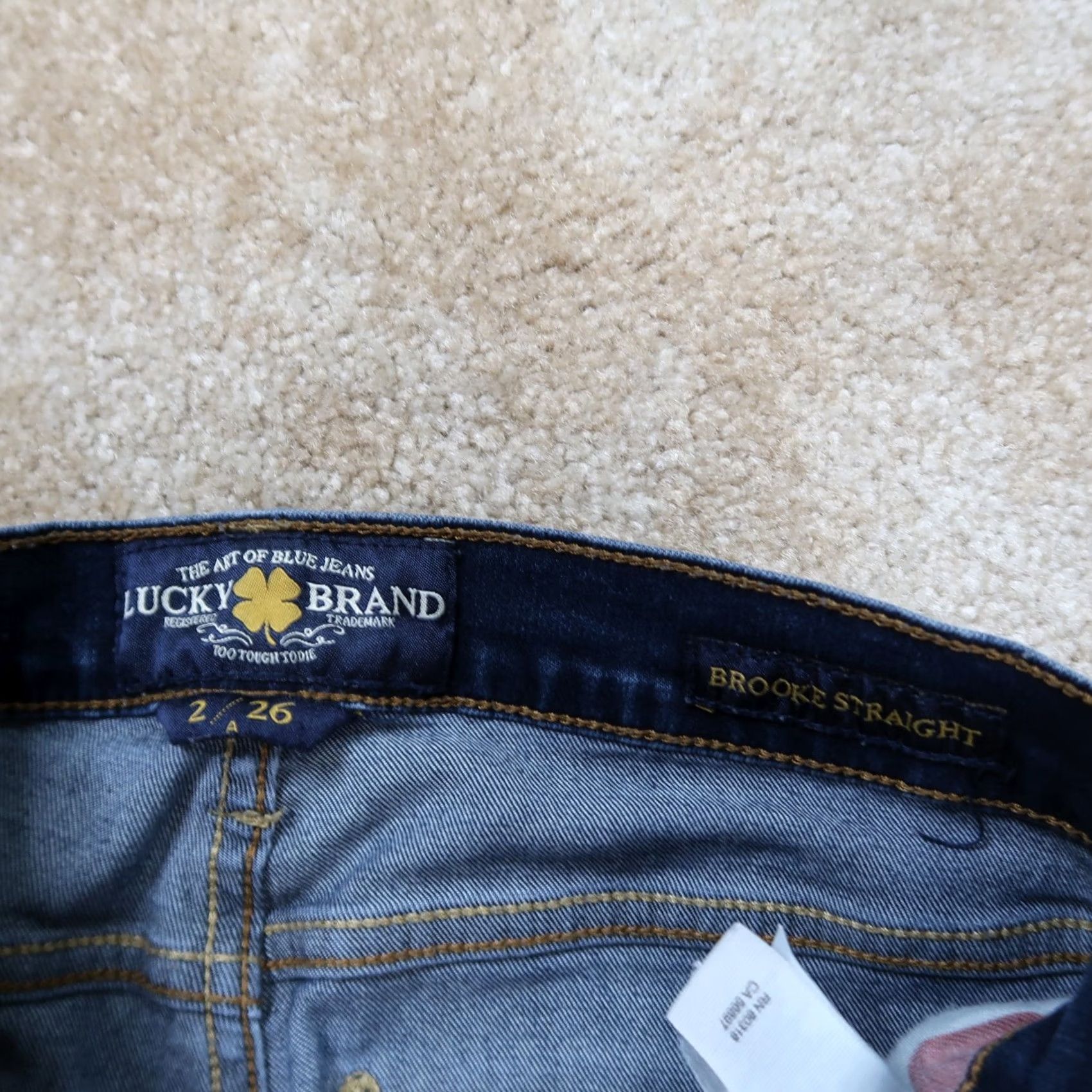 Lucky Brand Lucky Brand Brooke Straight Leg Jean Women's 2 Blue Stretch Denim Casual 90s Designer Womens Jeans Regular Fit Size 26" / US 2 / IT 38 - 5 Thumbnail