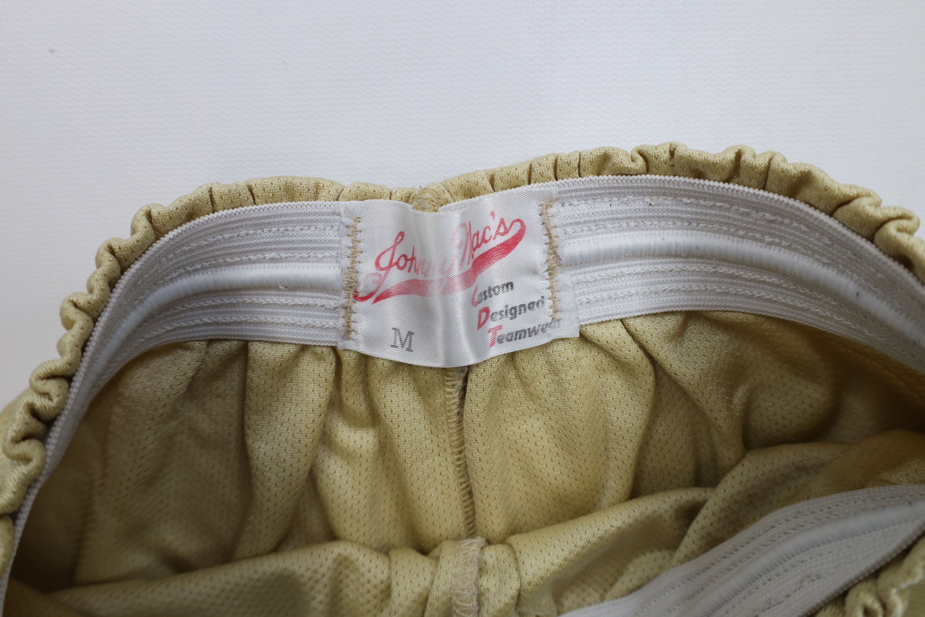 Vintage Vintage 90s Streetwear Heavyweight Basketball Shorts Gold Size US 32 / EU 48 - 6 Thumbnail