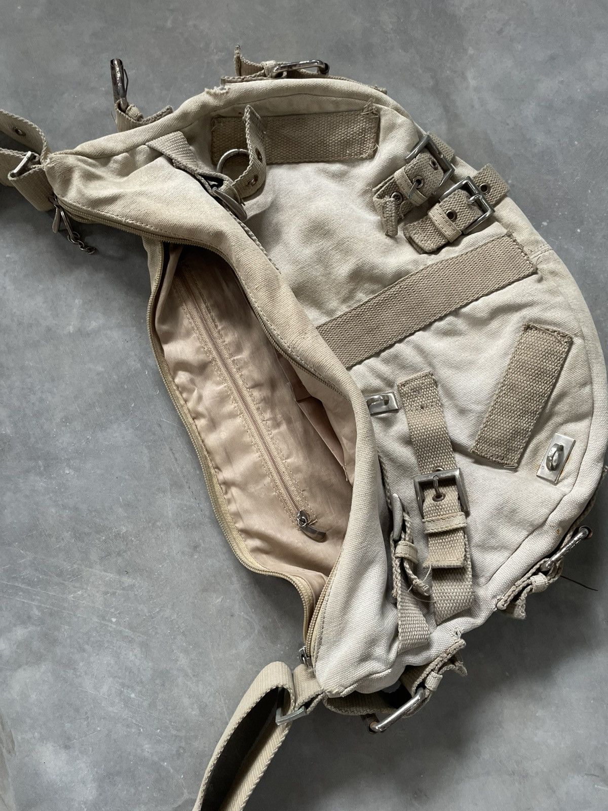 If Six Was Nine Sick Rare Military Multi Buckle Sling Bag Distressed Size ONE SIZE - 10 Thumbnail