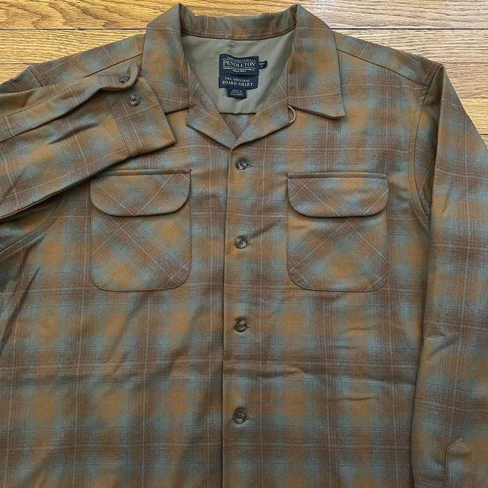 Pendleton Pendleton Wool Board Shirt Large Tall Men Loop Collar Grailed
