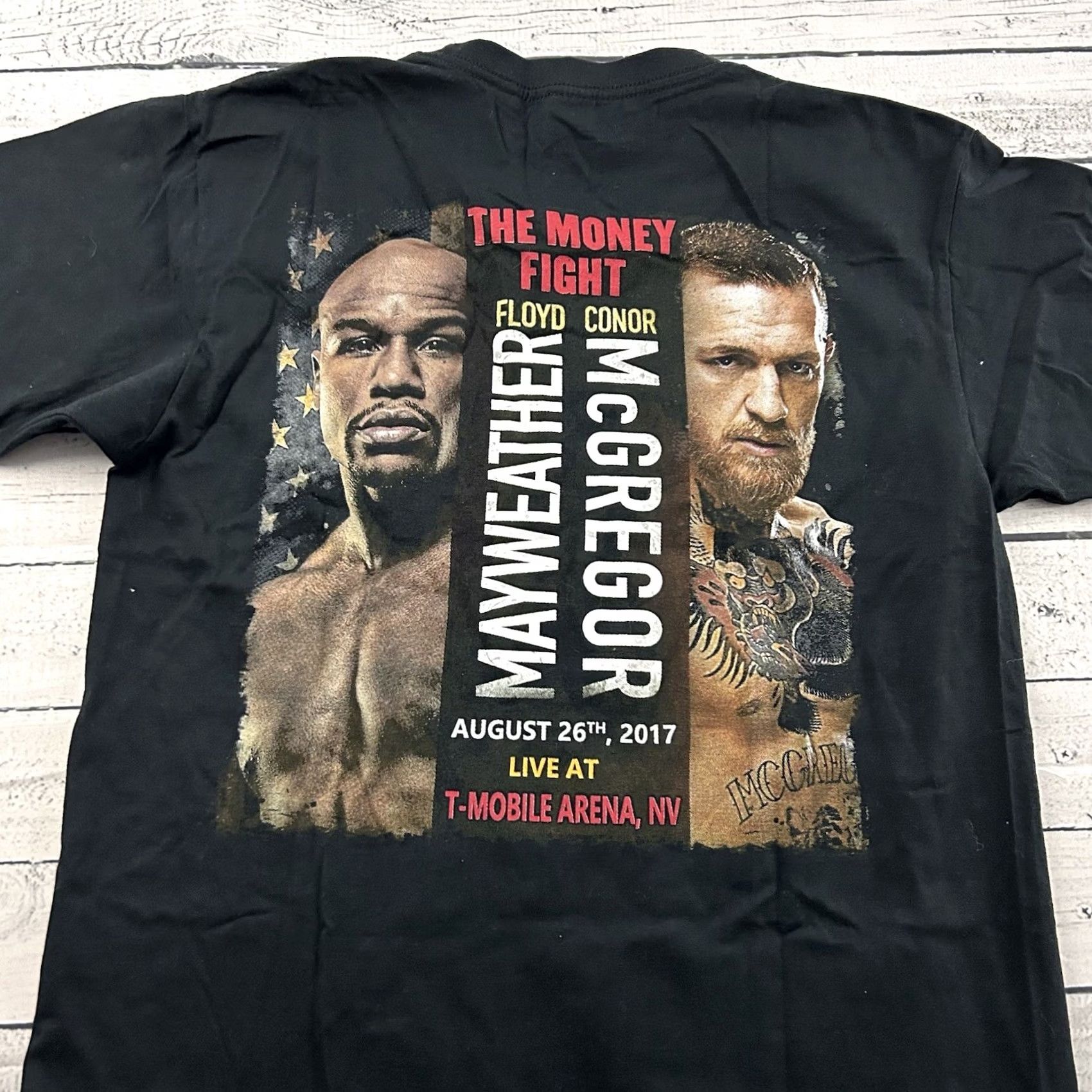 Gildan McGregor Vs Mayweather Short Sleeve Gildan T Shirt Men's M Black Size US M / EU 48-50 / 2 - 4 Thumbnail