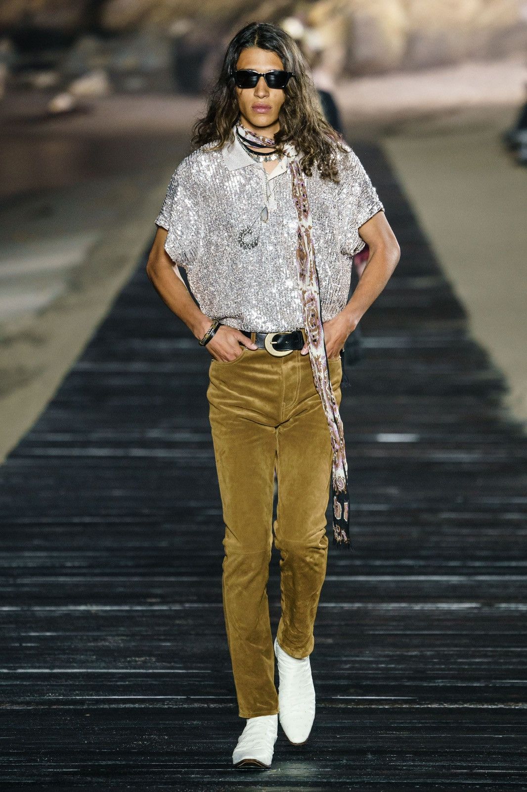 Saint Laurent Paris SS20 $3k+ 🤑 Saint Laurent suede leather pants trousers Size US 30 / EU 46 - 2 Thumbnail