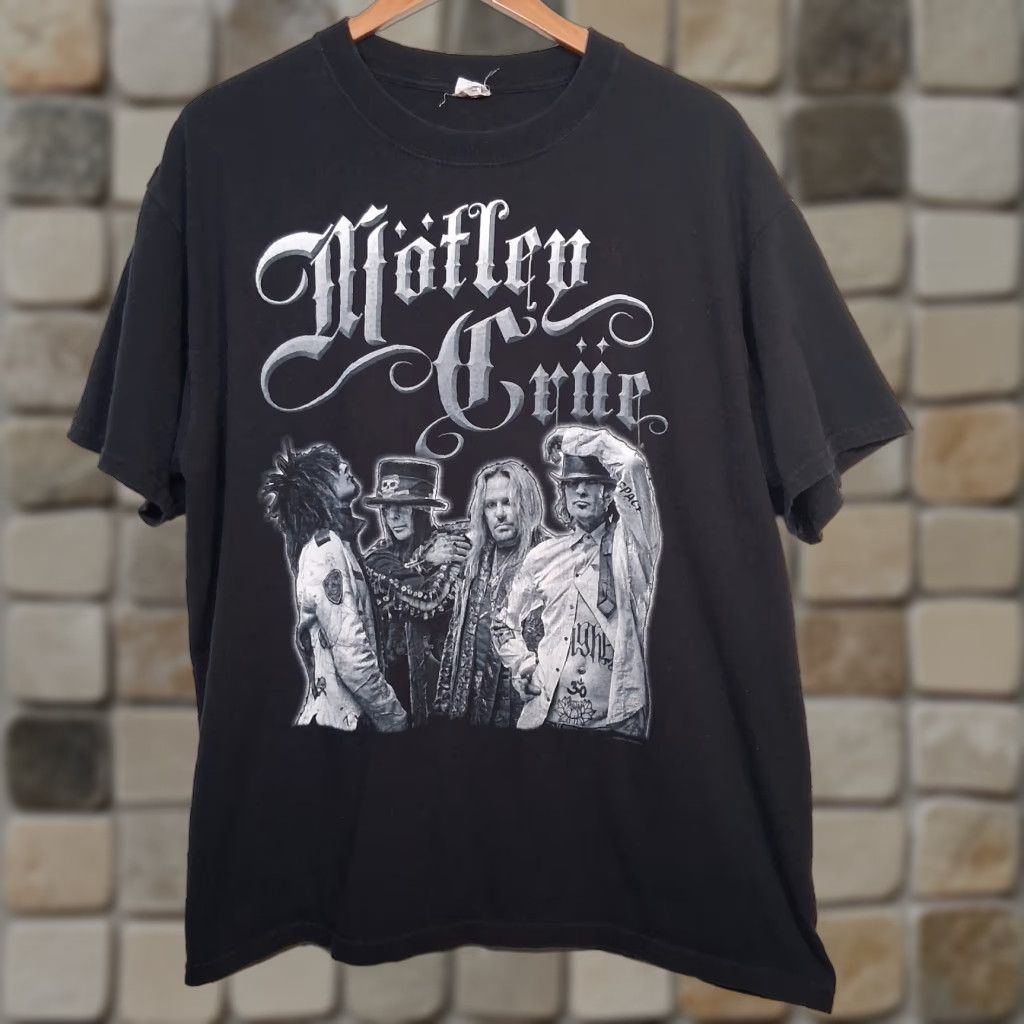 Anvil Motley Crue Shirt Men XL Black Graphic Band T Short Sleeve Crew Neck 2008 Anvil Rock Men's Shirt Stopwear Size US XL / EU 56 / 4 - 1 Thumbnail
