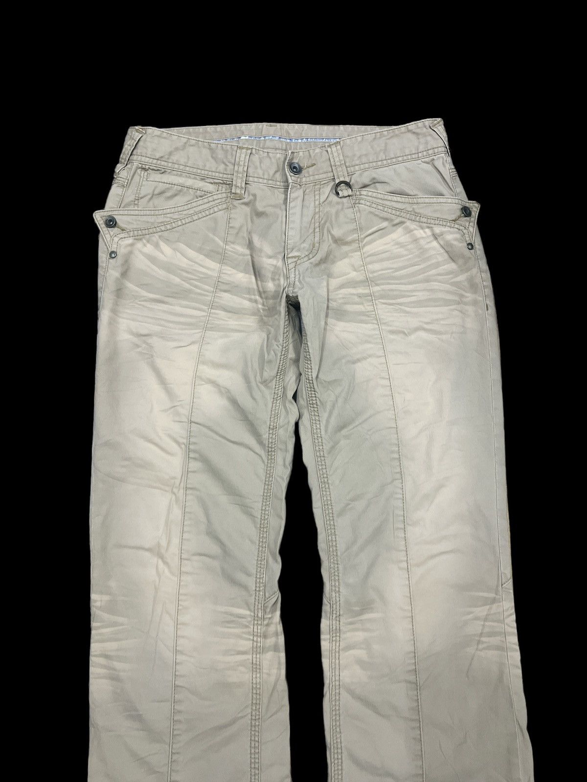 Japanese Brand × Vintage FLARED🔥NICOLE CLUB COTTON PANT Size US 29 - 2 Thumbnail