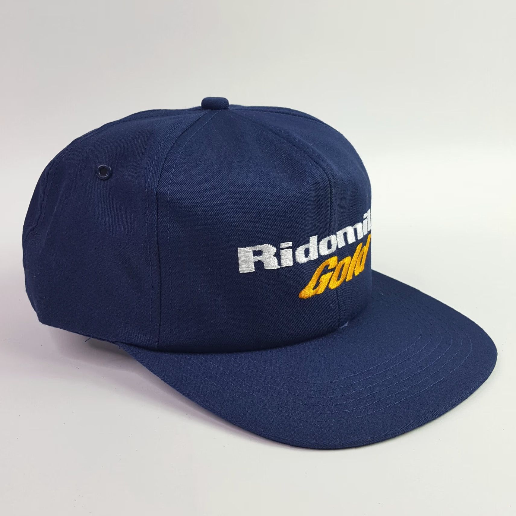 Vintage VINTAGE K-Products Navy Blue Farm Farming USA Trucker Hat Snapback Retro Cap Hat Trucker Hat Men Adjustable Blue 80s 90s USA Embroidered Cap Size ONE SIZE - 4 Thumbnail