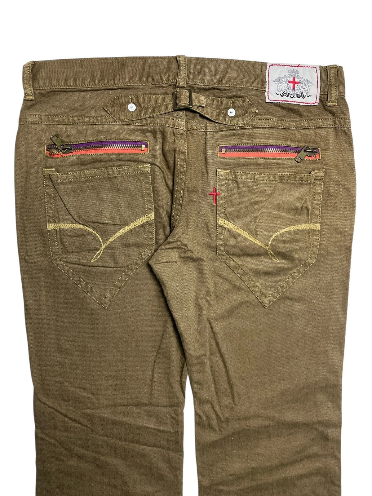 PPFM 2000’s Genoese - Buckle Back Zip Flared Pants Size US 34 / EU 50 - 11 Thumbnail