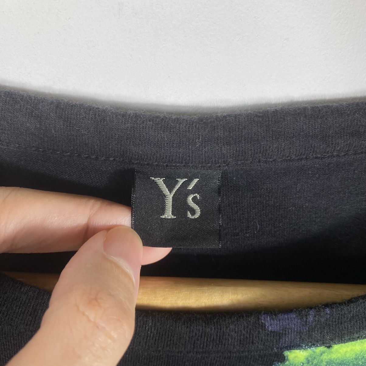 Y's Y's By Yohji Yamamoto Abstract Graphic Women Baggy Tee Shirt Size XS / US 0-2 / IT 36-38 - 5 Thumbnail