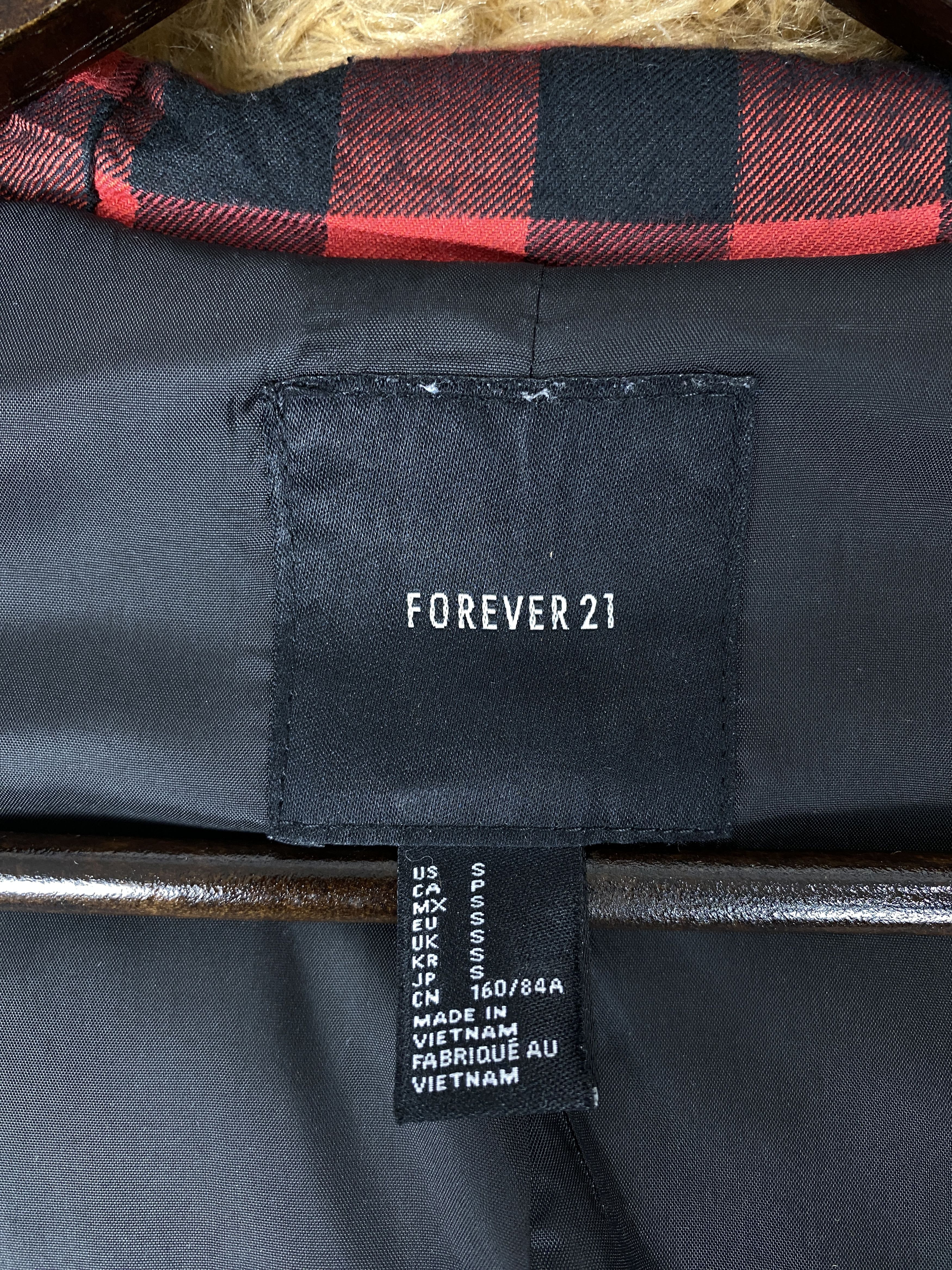 Forever 21 × Vintage Vintage Forever 21 Hoodie Wool Jacket Size S / US 4 / IT 40 - 10 Thumbnail