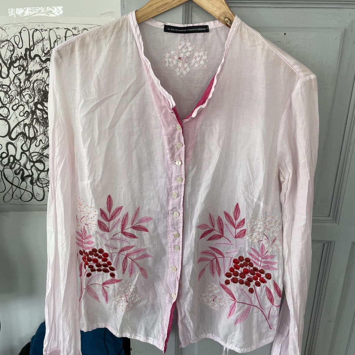 Marithe + Francois Girbaud × Vintage Vintage Le Jean De Marithe Francois Girbaut Blouses Size M / US 6-8 / IT 42-44 - 5 Thumbnail