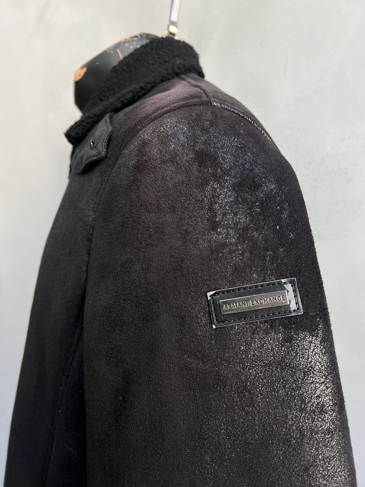 Armani Armani Exchange faux leather archive 2010 avant garde jacket Size US S / EU 44-46 / 1 - 5 Thumbnail