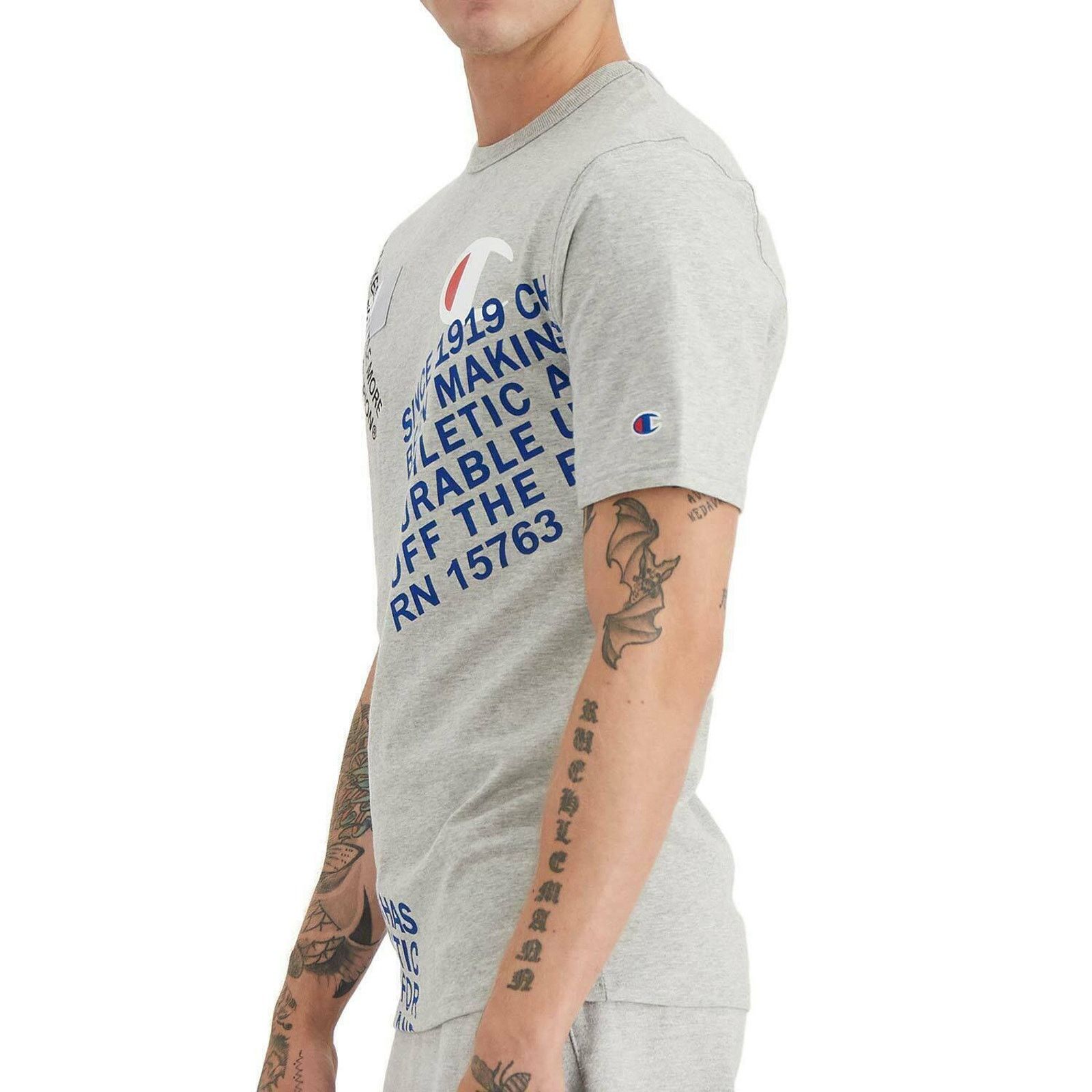 Champion Champion T-Shirt Men XL Graphic Tee Crewneck Gray Short Size XL / US 12-14 / IT 48-50 - 4 Thumbnail