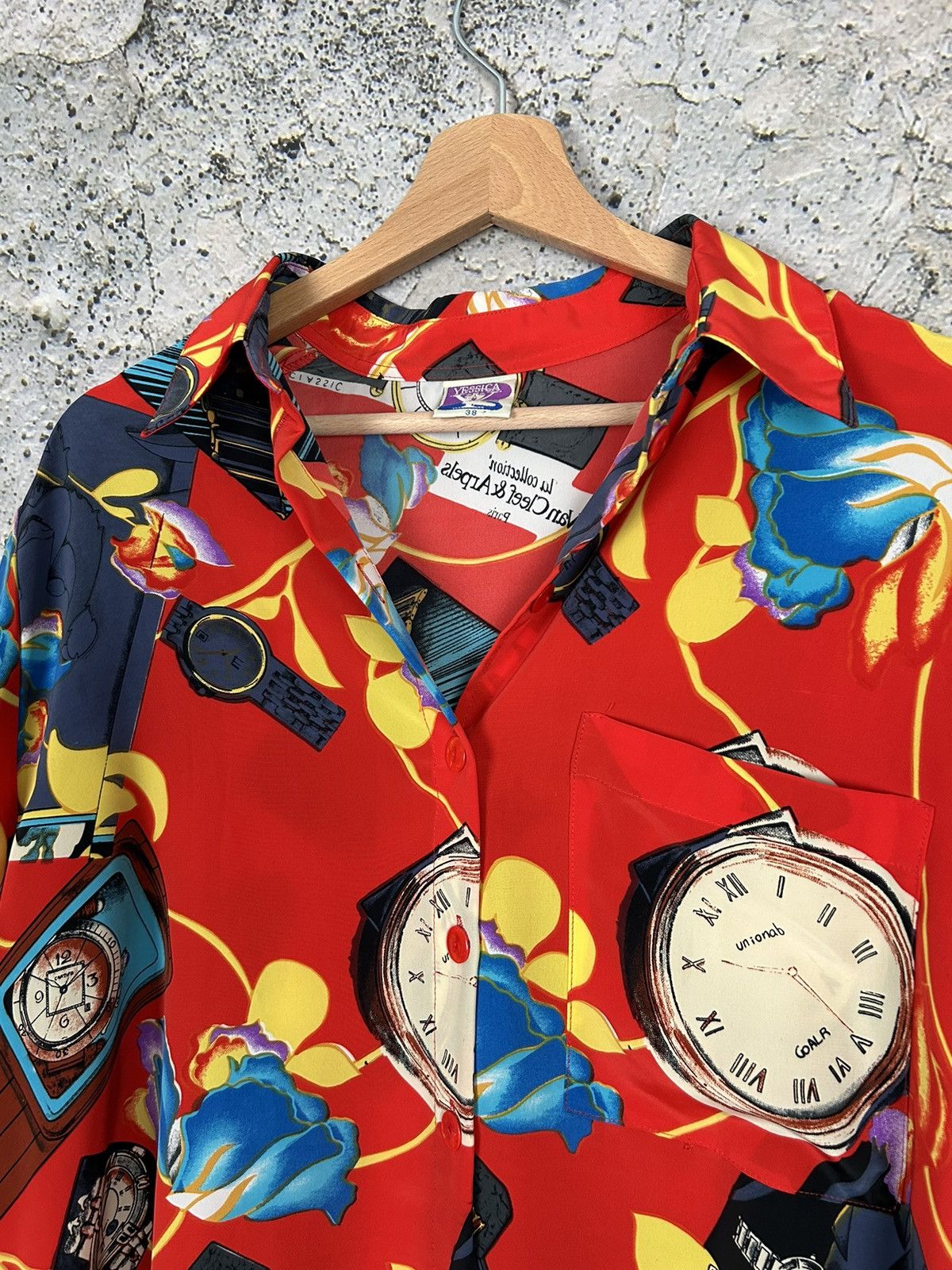 Other Vintage Crazy Shirt Clocks Hawaiian Rare Hype 90s Size US XL / EU 56 / 4 - 3 Thumbnail