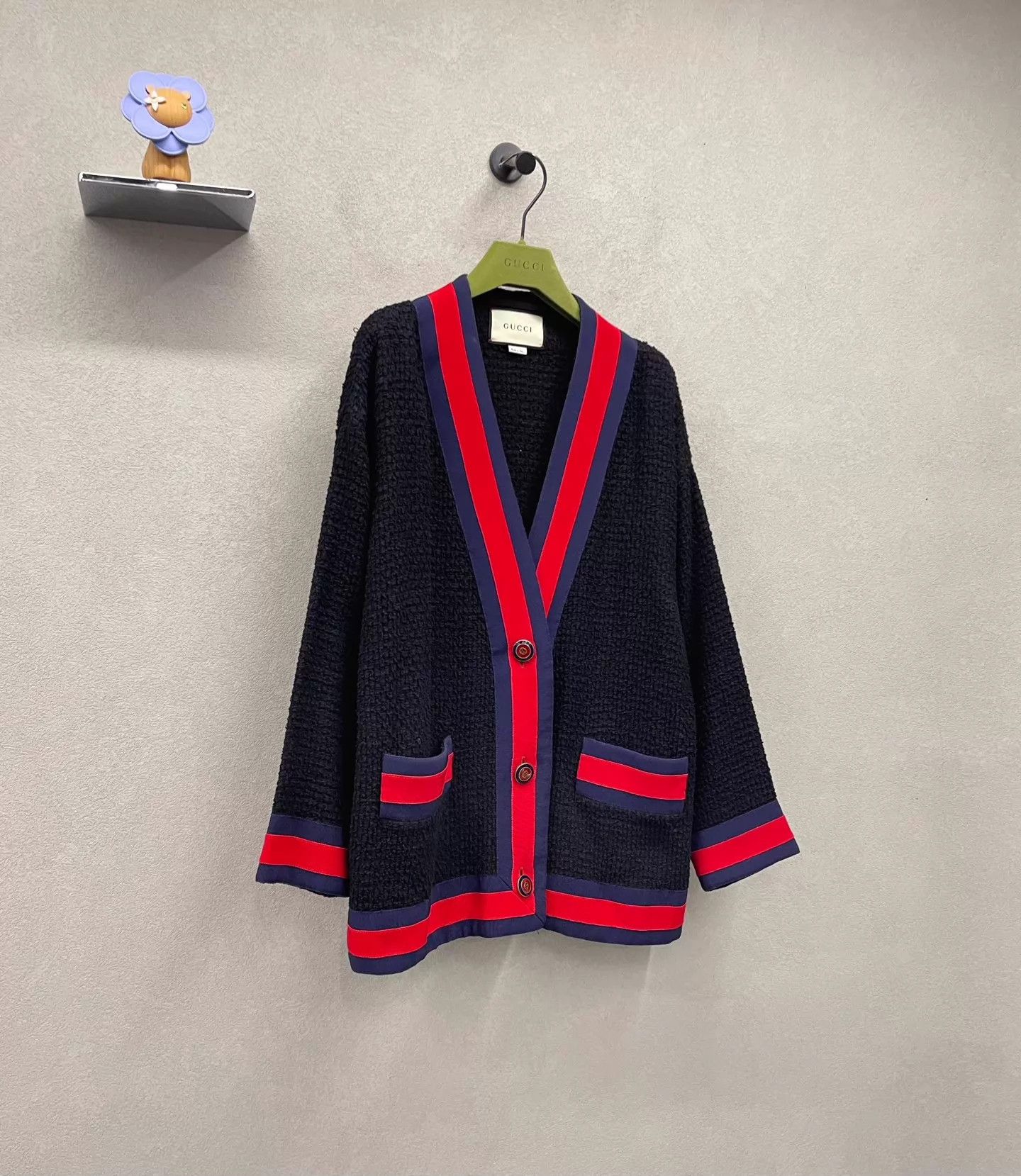 Gucci Gucci Black Red Cardigan 36 Size XS / US 0-2 / IT 36-38 - 3 Thumbnail
