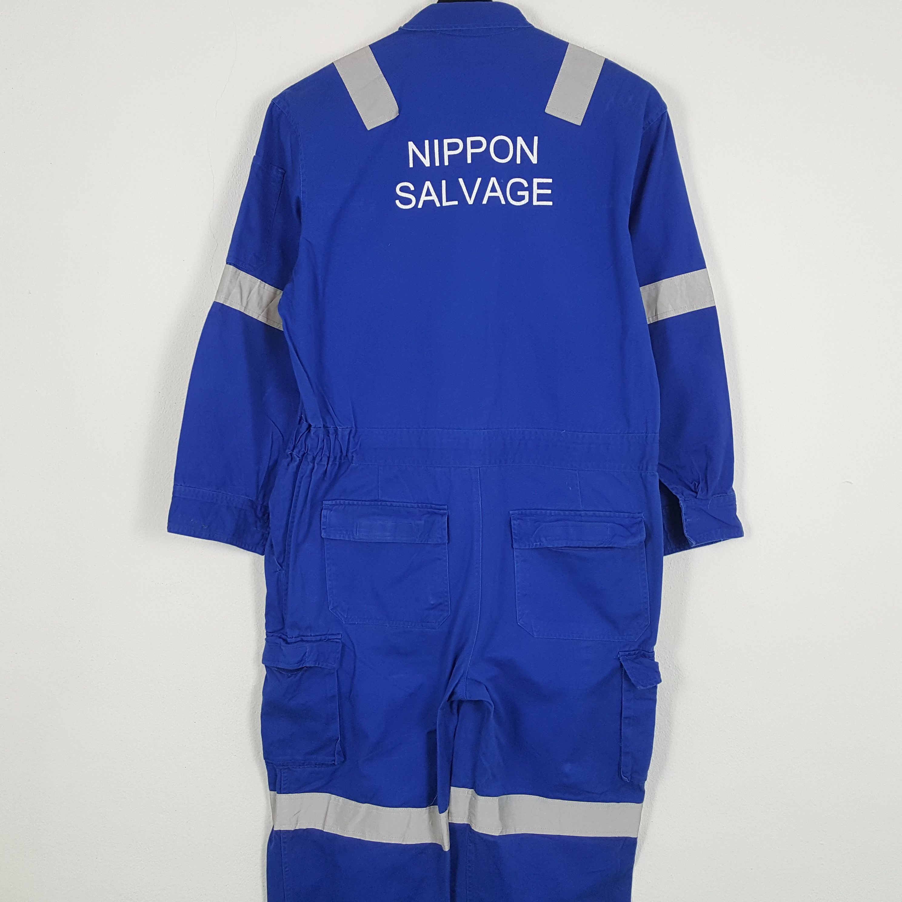 Vintage NIPPON SALVAGE Japanese Workwear Style Coverall Jacket Size US L / EU 52-54 / 3 - 2 Thumbnail