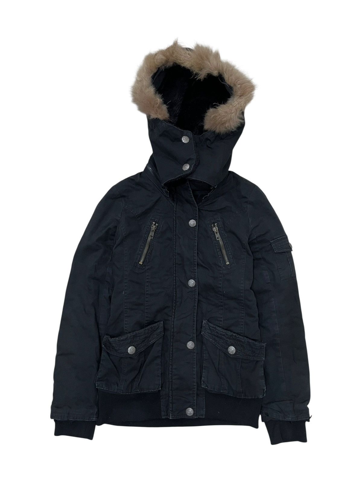 If Six Was Nine 2000s Vence Exchange - Vkei Raccoon Fur Hoodie Jacket Size US S / EU 44-46 / 1 - 3 Thumbnail