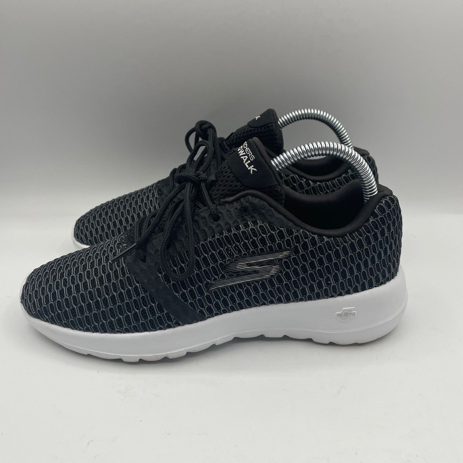 SKECHERS Skechers Go Walk Joy Shoes Lace Up Black White Womens Size 7 Size US 7 / IT 37 - 2 Thumbnail