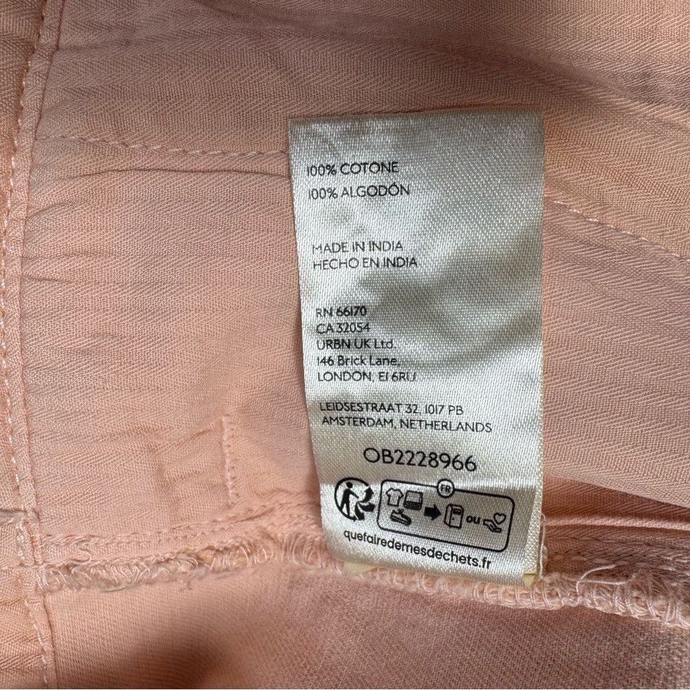 NWT New $98 Free People Sadie A-Line Long Peach Blush Short