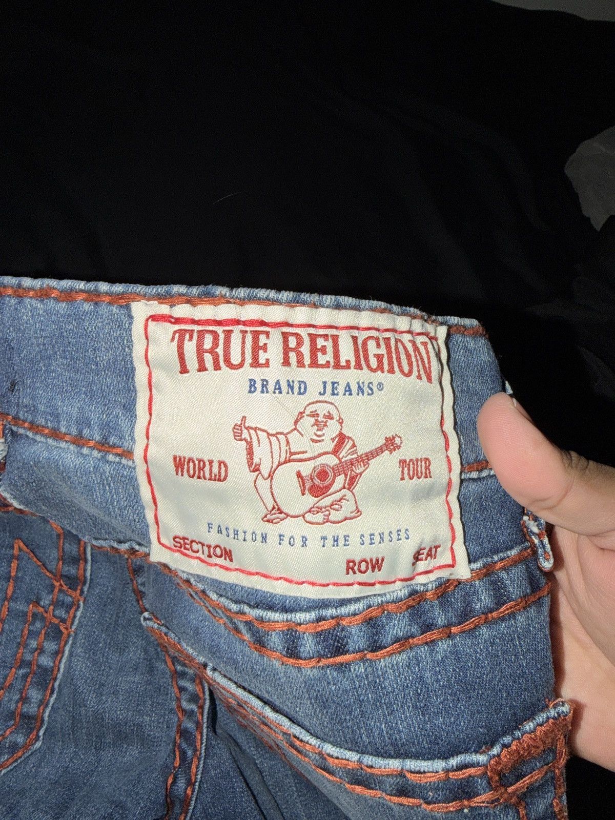 True Religion True religion demin with brown stitching Size US 30 / EU 46 - 2 Thumbnail