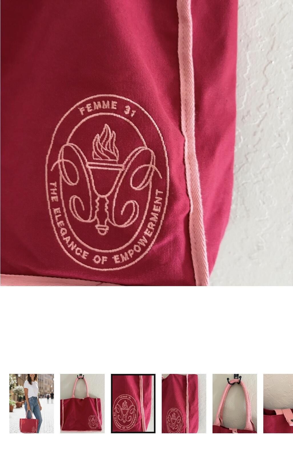 Other Domaine Curry Femme 31 Elegant Burgundy Tote Bag Size ONE SIZE - 2 Thumbnail