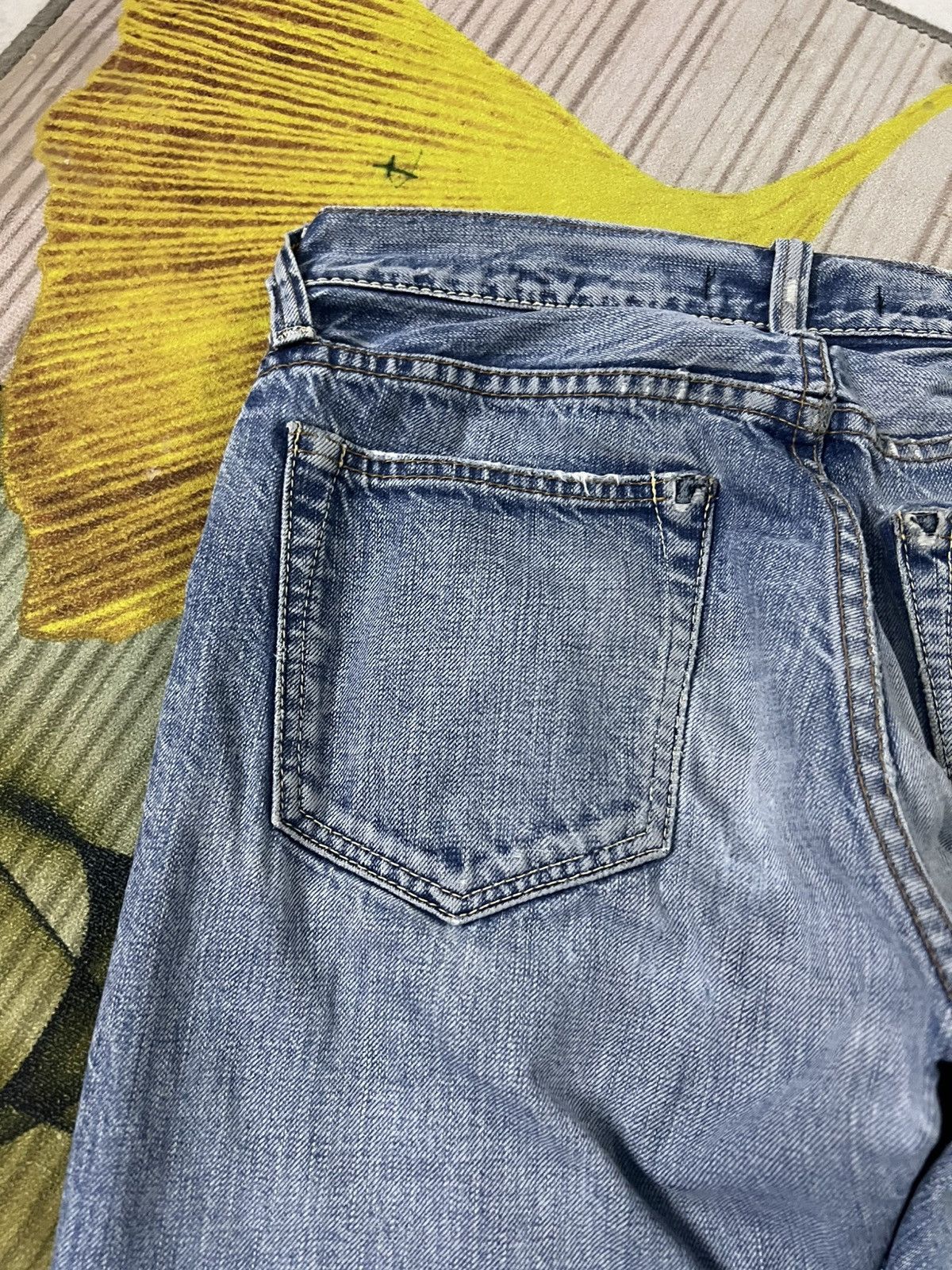 Japanese Brand 💥Vintage Johnbull Selvedge Faded Jean Size US 29 - 15 Thumbnail