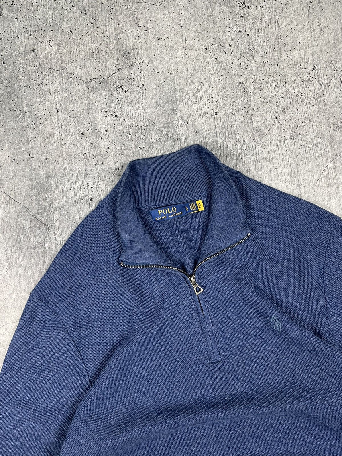 Polo Ralph Lauren × Vintage Vintage Polo Ralph Lauren 1/3 zip Sweater Size US L / EU 52-54 / 3 - 2 Thumbnail