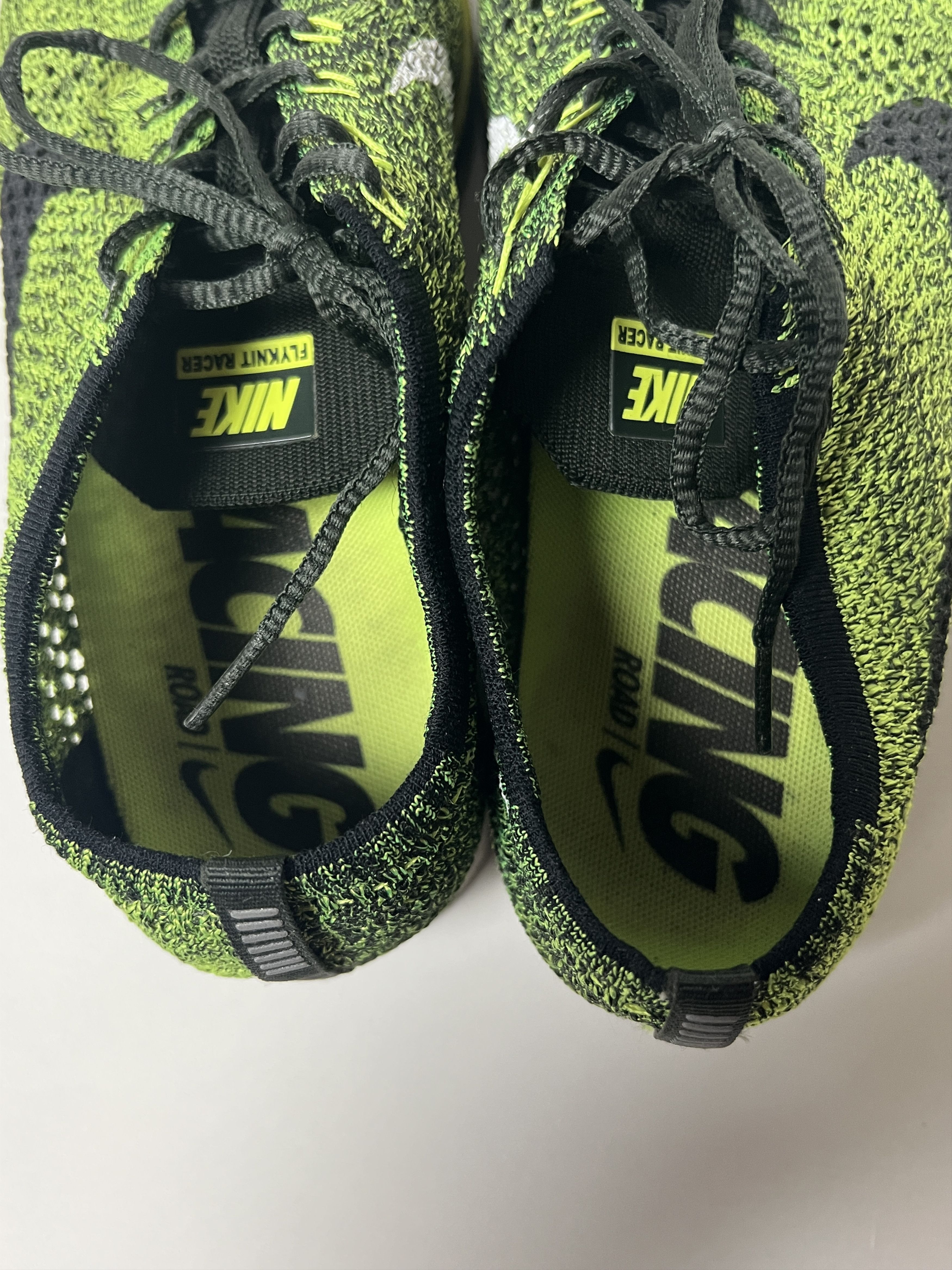 Nike Flyknit Racer Volt Black Sequoia Green 2016 Size US 9.5 / EU 42-43 - 5 Thumbnail