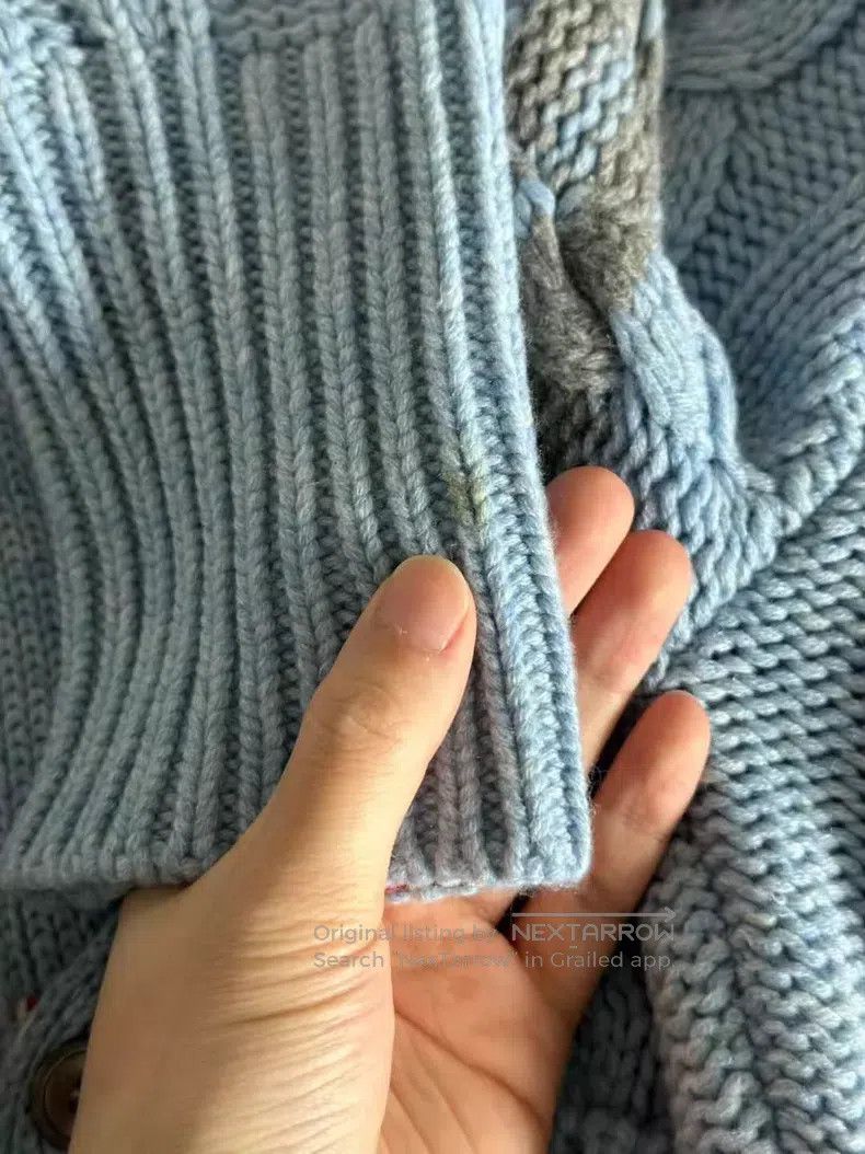 Thom Browne Thom Browne Sky Blue Cashmere Cardigan Size US M / EU 48-50 / 2 - 5 Thumbnail
