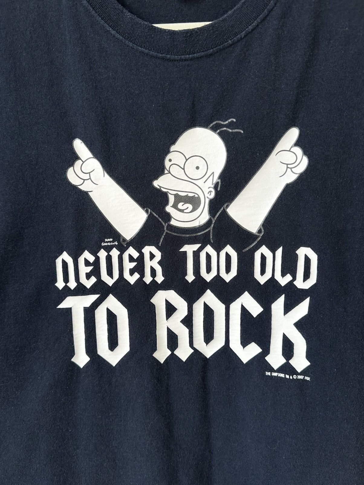 Vintage Vintage The Simpsons Fruit of The Loom 2007 T-shirt Size US M / EU 48-50 / 2 - 4 Thumbnail