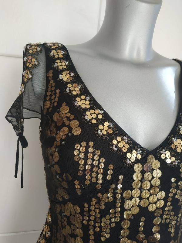 NOCTURNE Silk tank top sequins sz 10 brand Nocturne Size L / US 10 / IT 46 - 5 Thumbnail