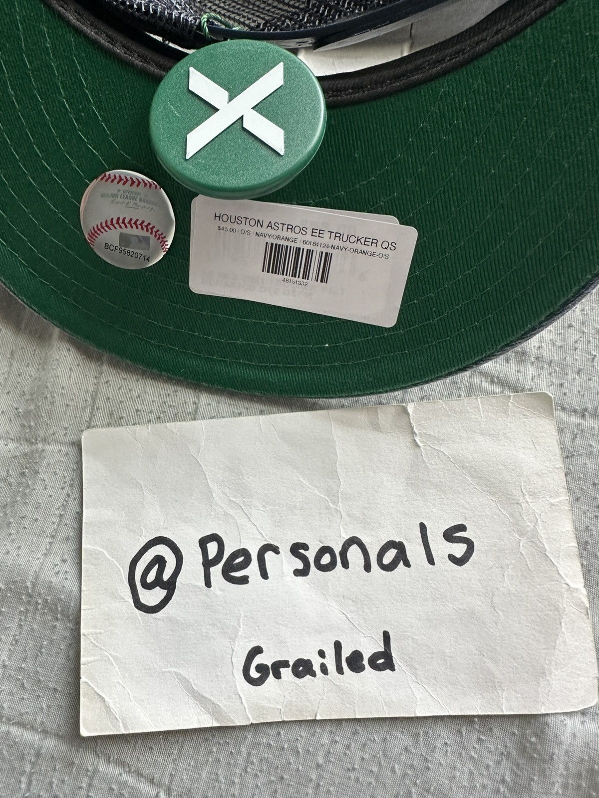 Eric Emanuel × MLB NEW Eric Emanuel Houston Astros Big League Trucker Size ONE SIZE - 9 Thumbnail