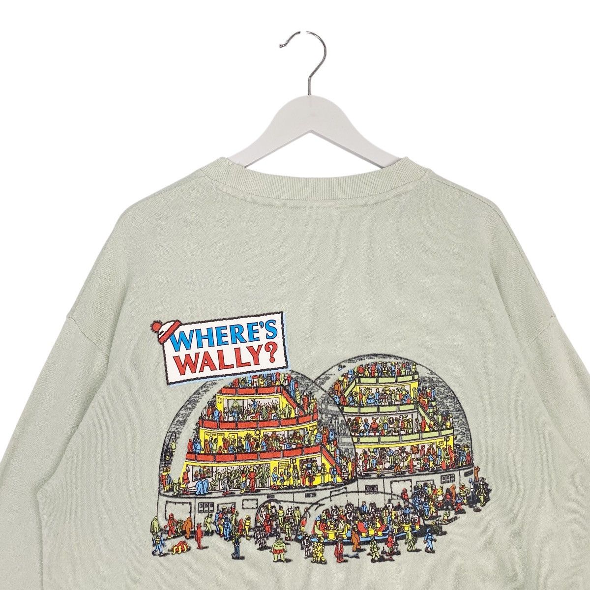 Other Vintage Where’s Wally Sweatshirt Crewneck Green Size L Size US L / EU 52-54 / 3 - 6 Thumbnail