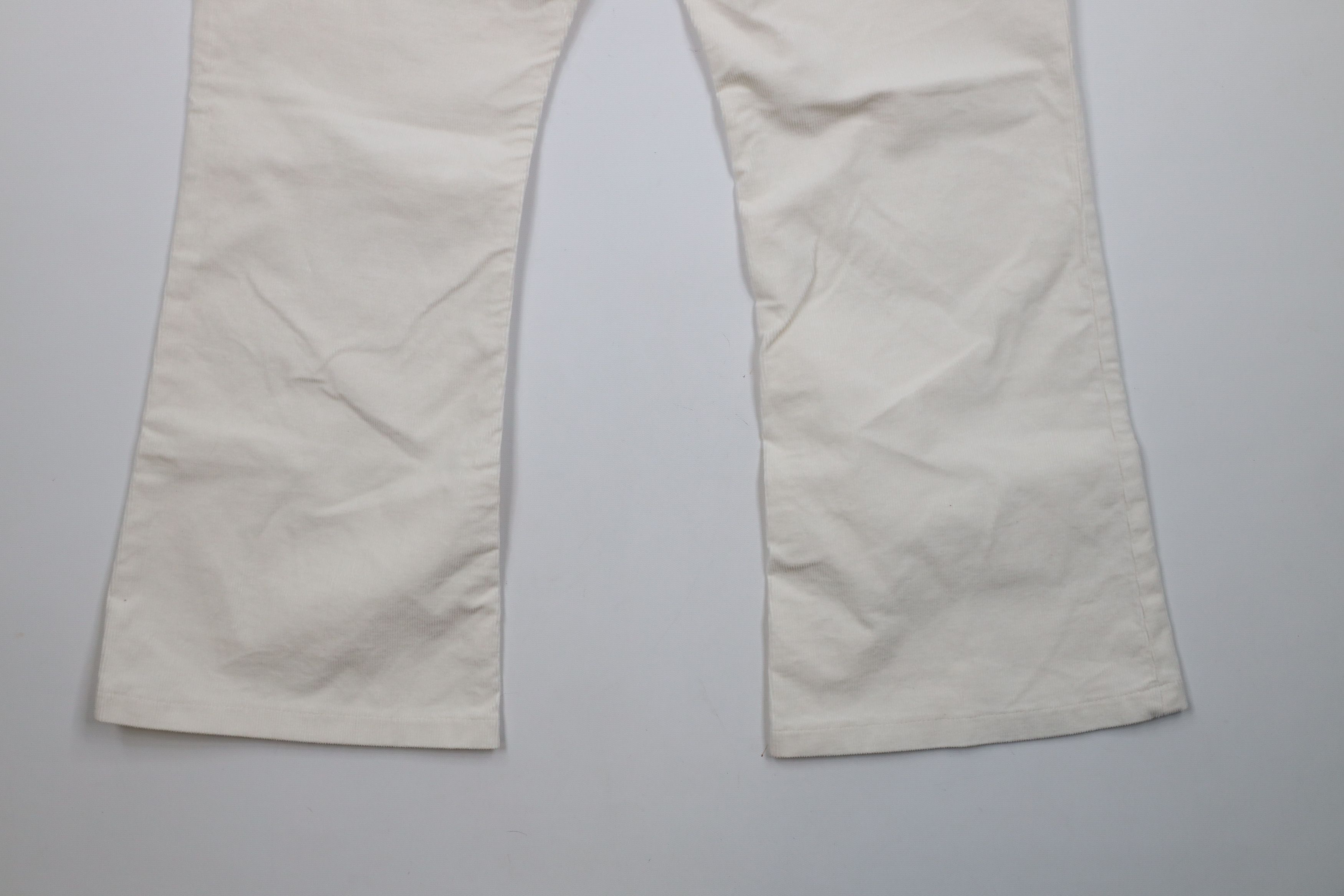 Gap × Vintage Vintage Y2K Gap Flare High Rise Corduroy Chino Pants Cream Size 32" / US 10 / IT 46 - 13 Thumbnail