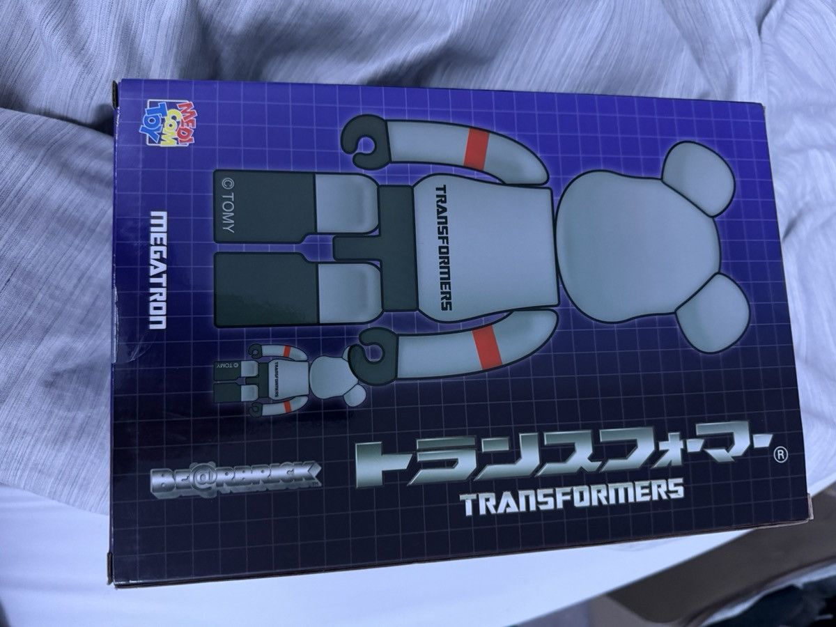 Transformers BEARBRICK MEGATRON 100% & 400% Transformers Bearbrick Toy Size ONE SIZE - 3 Thumbnail