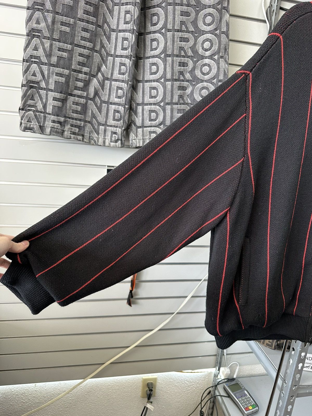 Supreme SS23 SUPREME PINSTRIPE VARSITY ZIP UP SWEATER Size US XXL / EU 58 / 5 - 4 Thumbnail