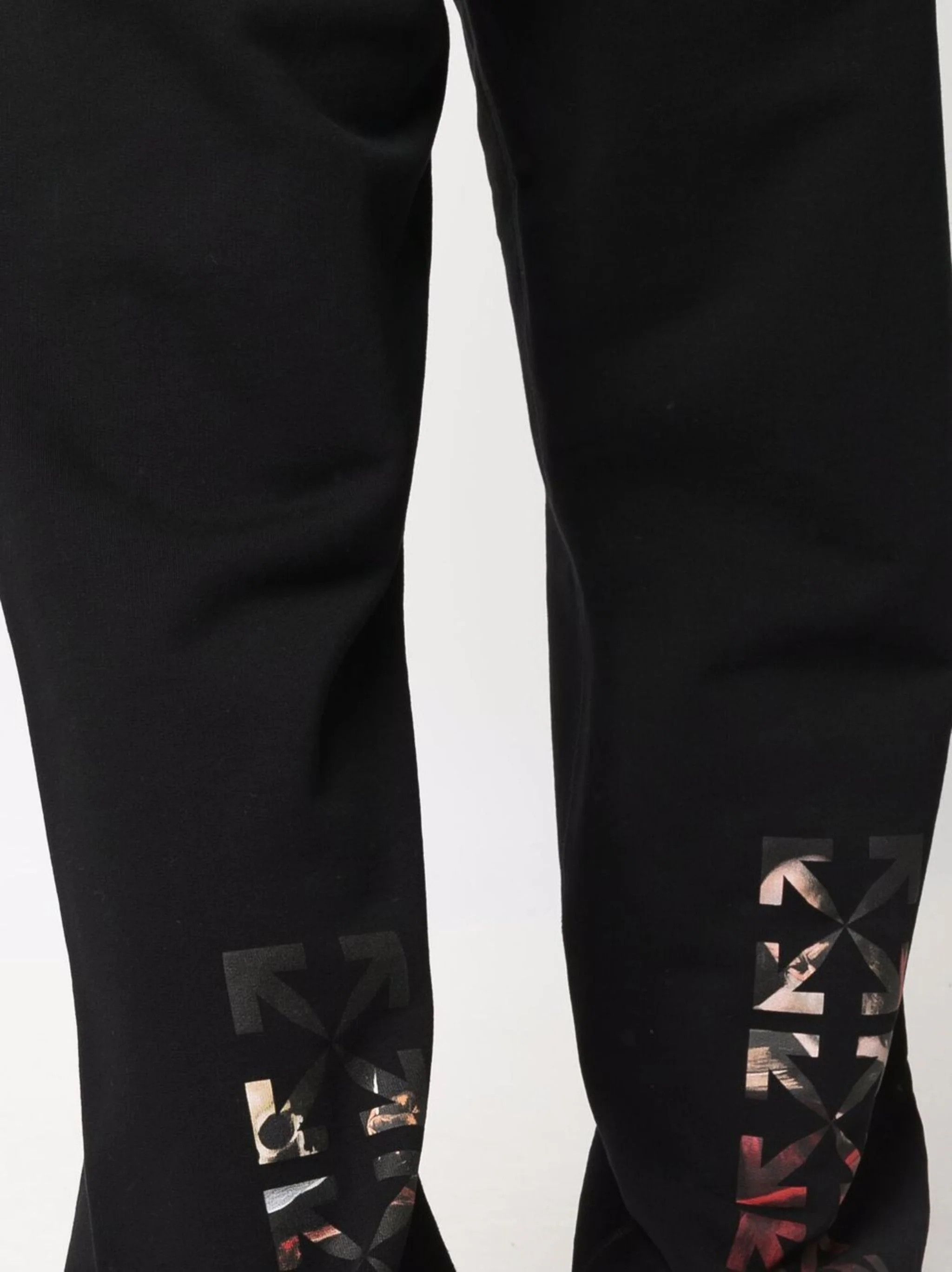 Off-White o1in1s1024 Q:1 / Caravag Paint Slim Sweatpant & Jogger Black Size US 36 / EU 52 - 7 Thumbnail