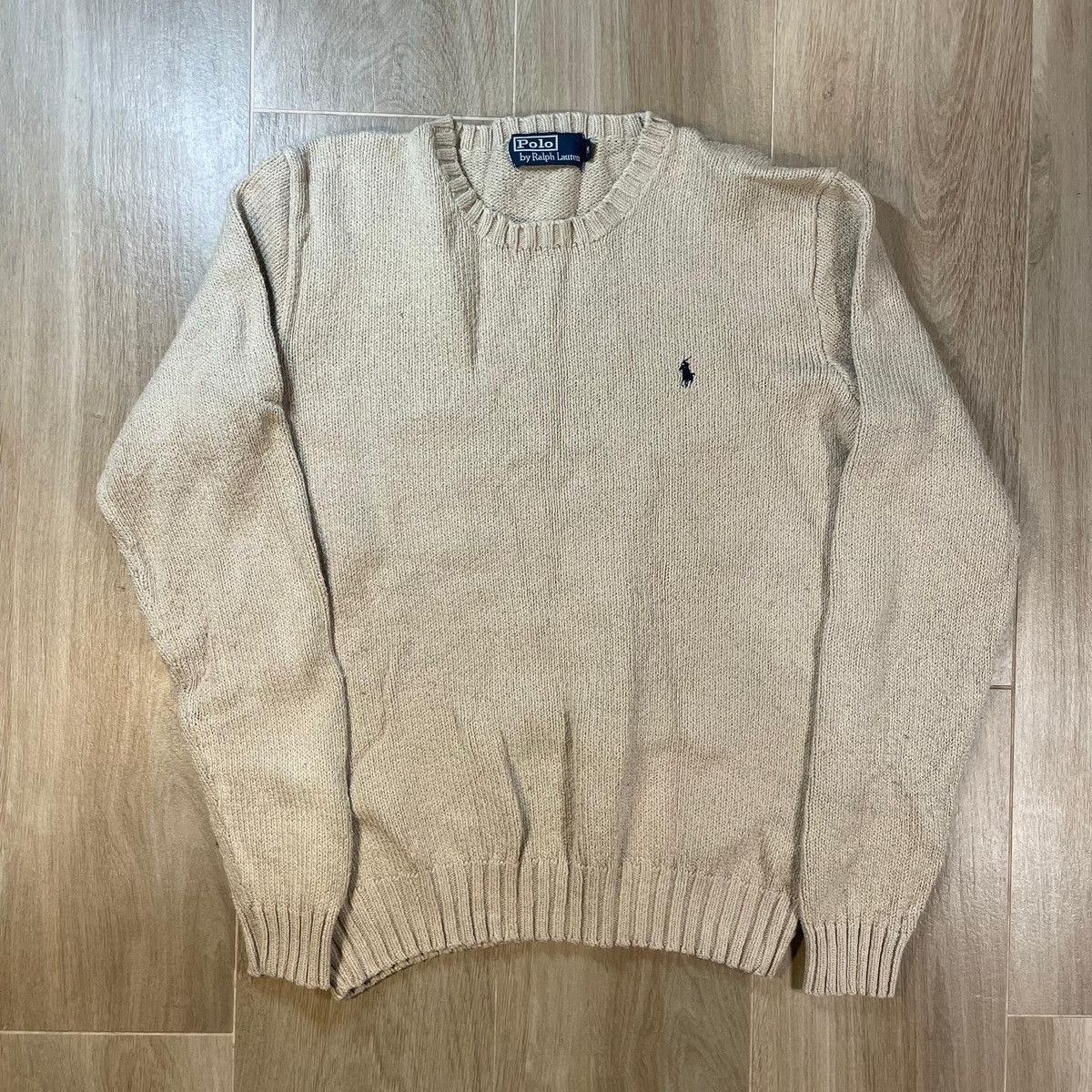 Polo Ralph Lauren Cream Polo Ralph Lauren jumper sweater casual old money Size US M / EU 48-50 / 2 - 1 Thumbnail