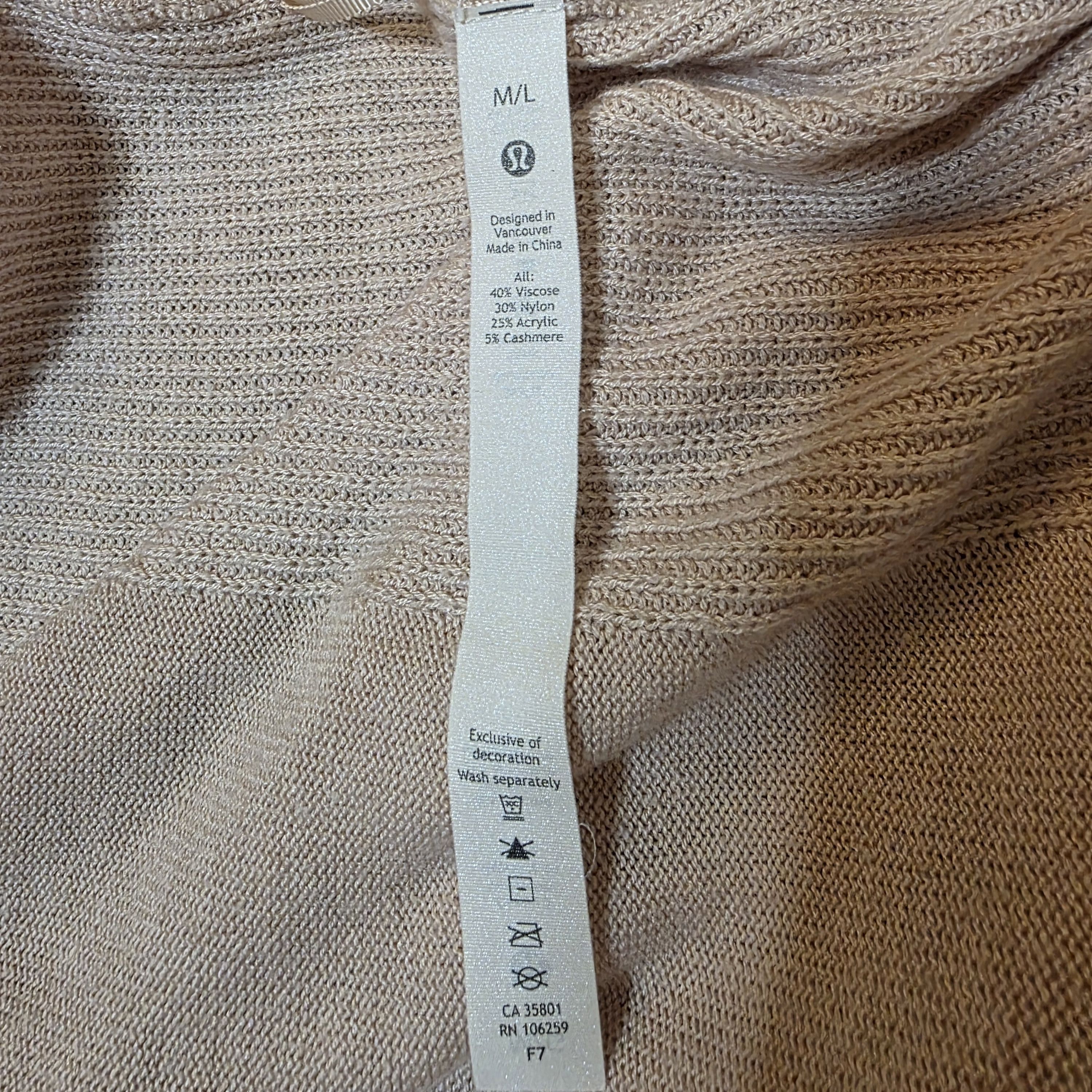 Lululemon Lululemon Cashlu Pink Bliss Knit Wrap Cardigan Size M / US 6-8 / IT 42-44 - 8 Thumbnail