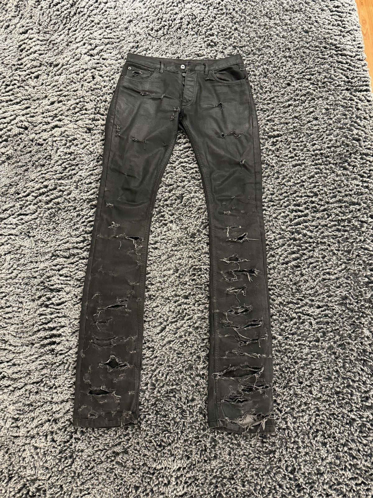 Dior Dior Waxed Strip Denim Size US 29 - 2 Thumbnail