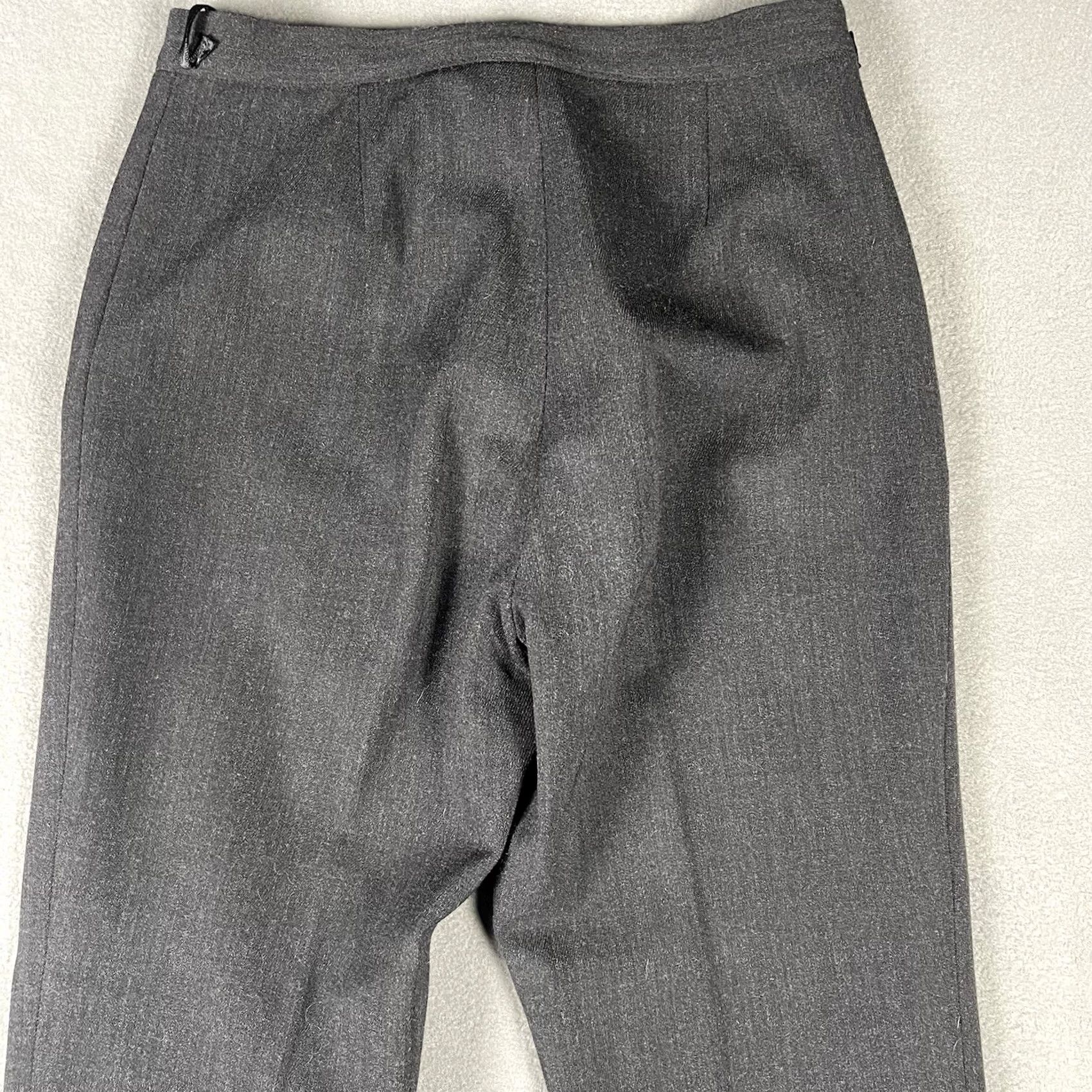 Ralph Lauren Lauren Ralph Lauren Womens Wool Dress Pants Size 6 Gray Business Casual Dress Pants Regular Pockets Zipper Mid Rise Straight Womens Size 28" / US 6 / IT 42 - 3 Thumbnail