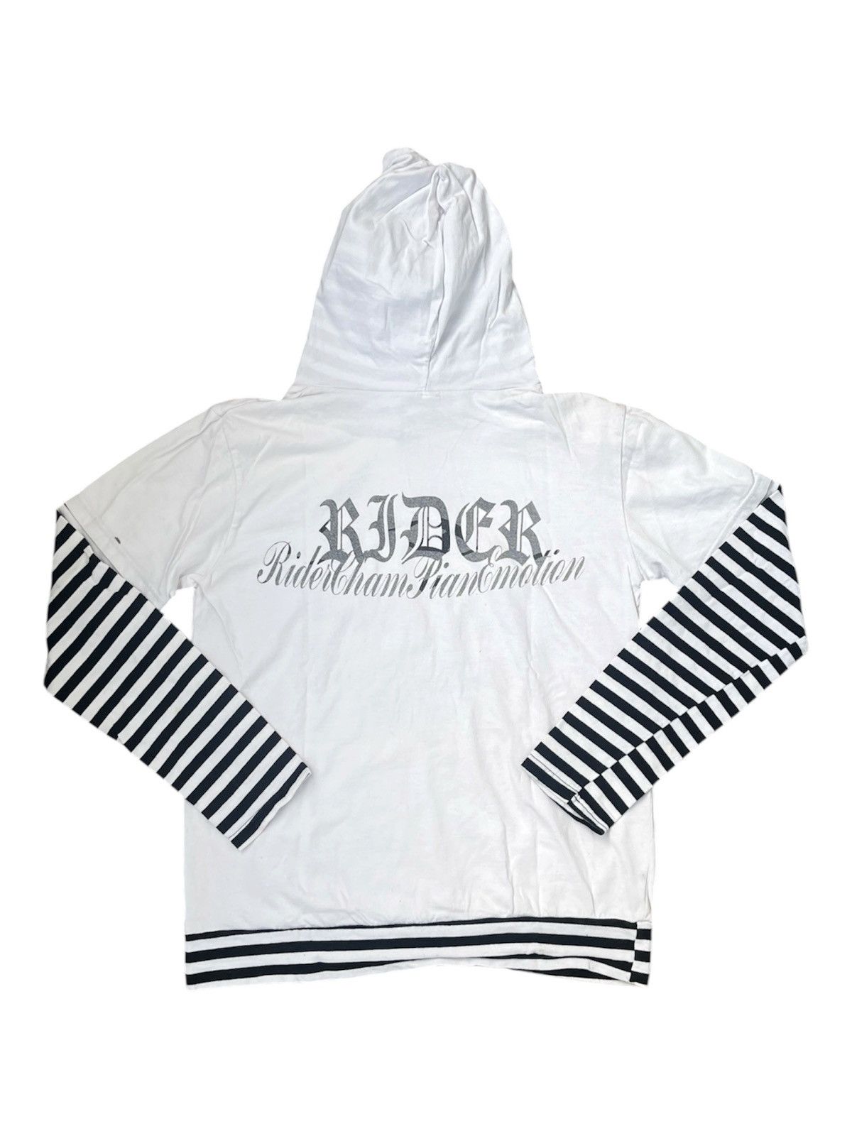 20471120 2000s japanese style archive rider y2k hoodies tee poem Size US XS / EU 42 / 0 - 4 Thumbnail