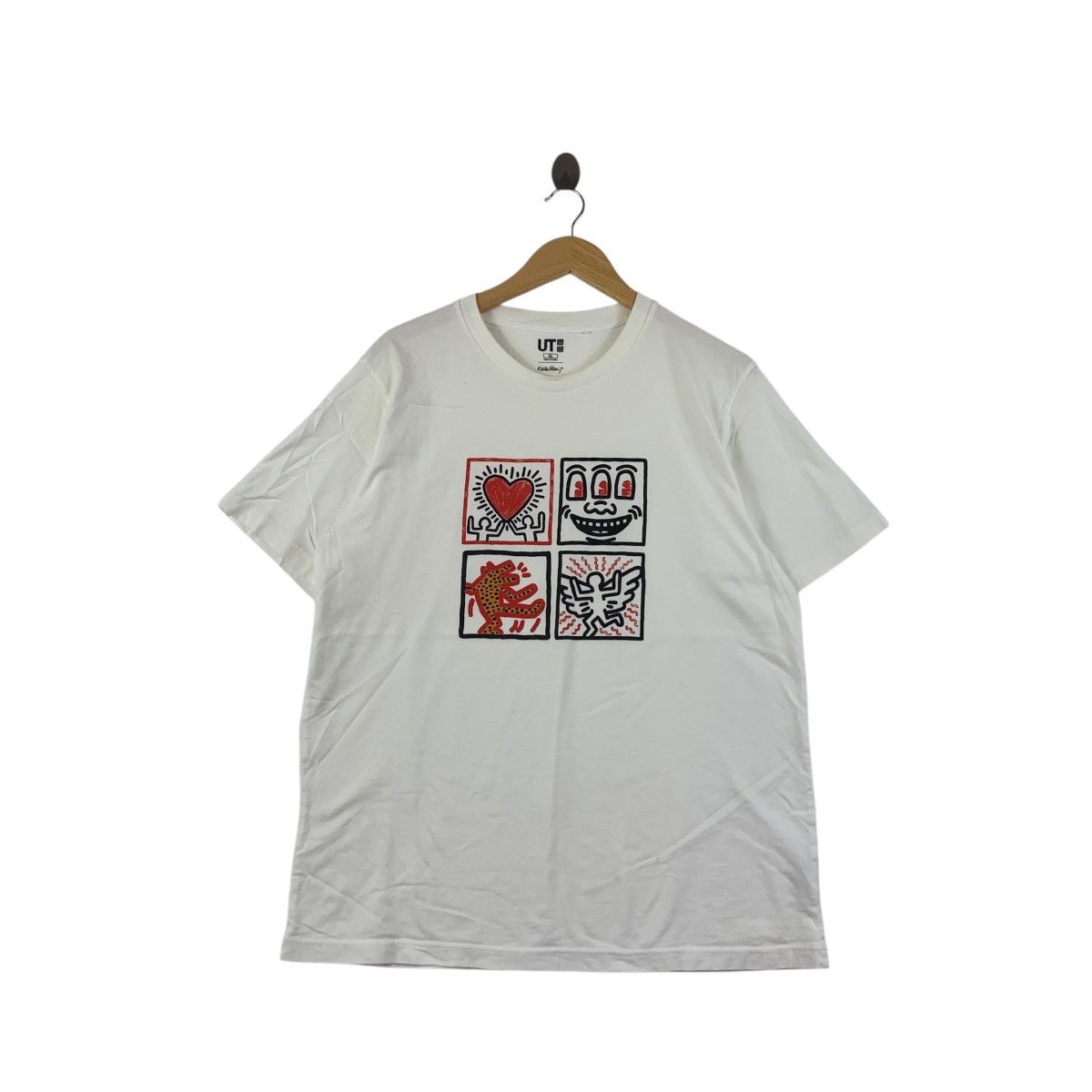 Uniqlo KEITH HARING x UNIQLO White Eyes Fly Pop Art Artist Tee Size US XL / EU 56 / 4 - 1 Thumbnail