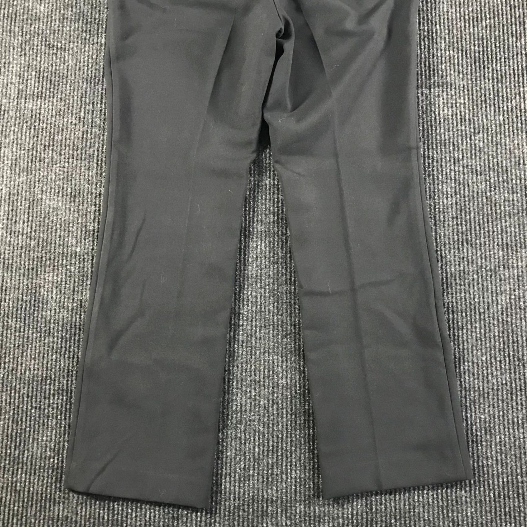 Worthington Worthington Ann Taylor Womens Black Straight Leg Dress Pants Professional Office Trousers Size 36" / US 14 / IT 50 - 6 Thumbnail