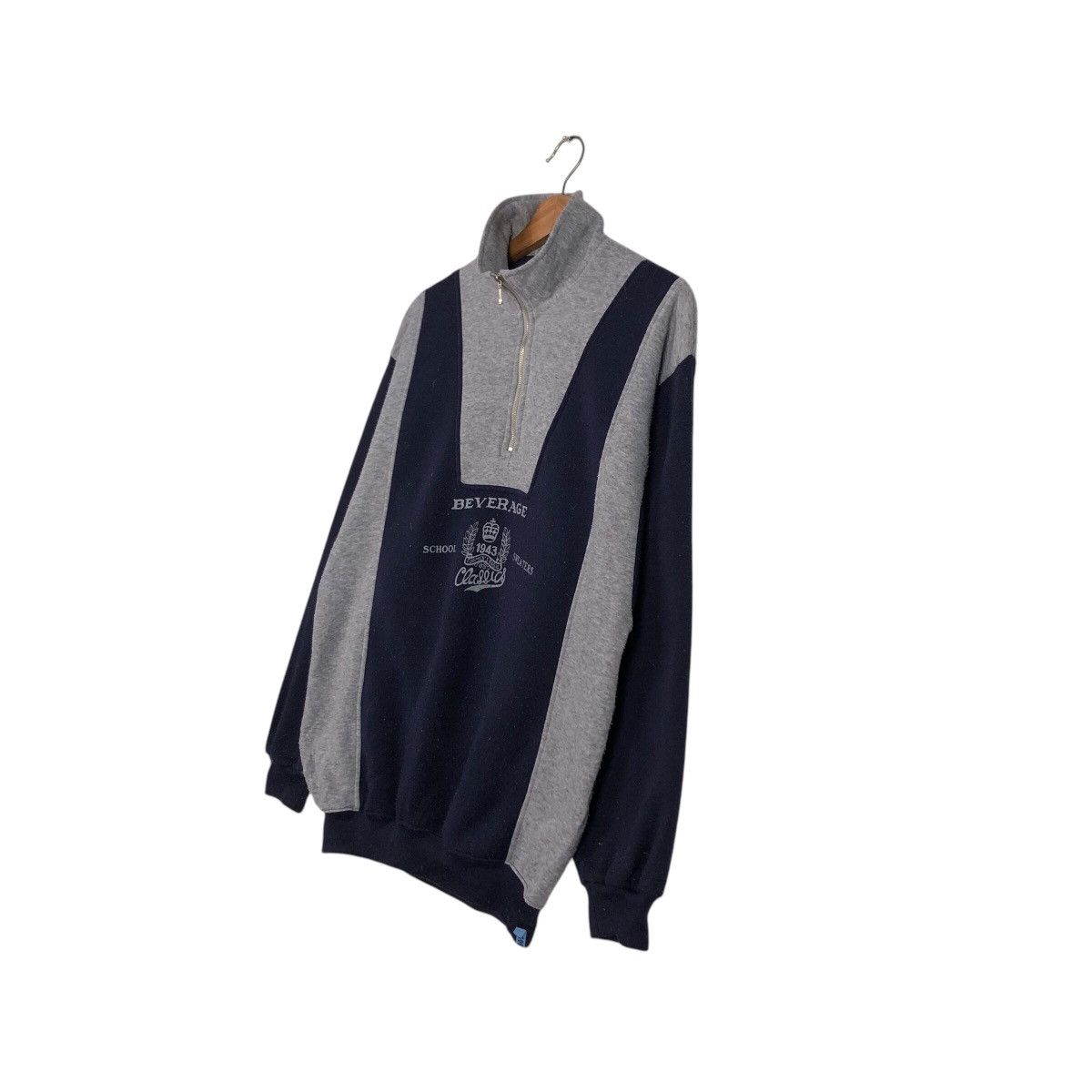 Japanese Brand × Vintage 📌Vintage Half Zipper Sweatshirt Beverage Big Logo Size US M / EU 48-50 / 2 - 3 Thumbnail