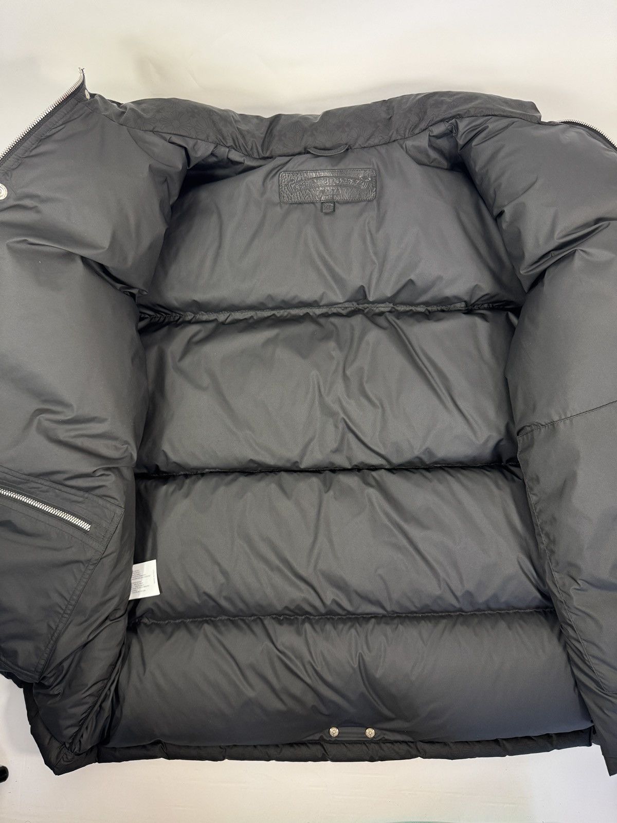 Chrome Hearts LOGO PRINT PUFFER JACKET WITH SILVER BUTTONS Size US XL / EU 56 / 4 - 12 Thumbnail