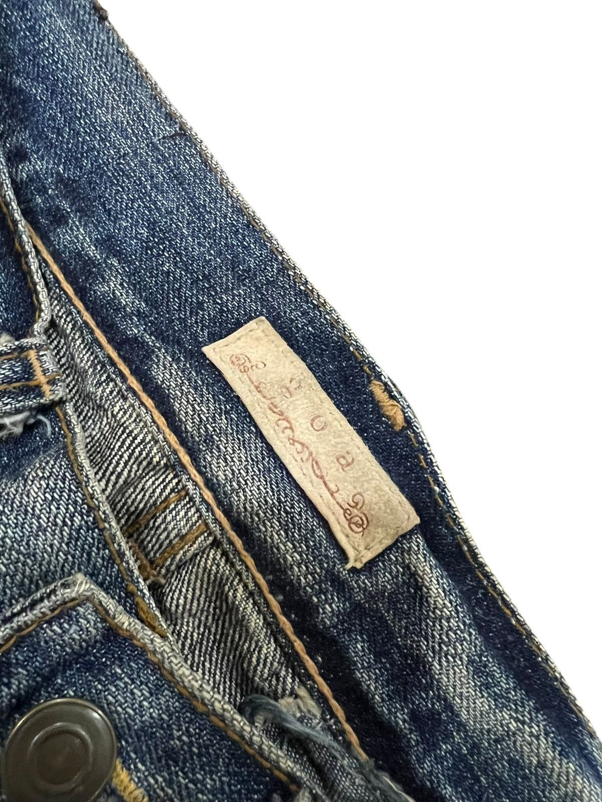 Japanese Brand 💥Flare💥G.O.A Distressed Mud Wash Like Tornado Mart Jean Size US 28 / EU 44 - 10 Thumbnail