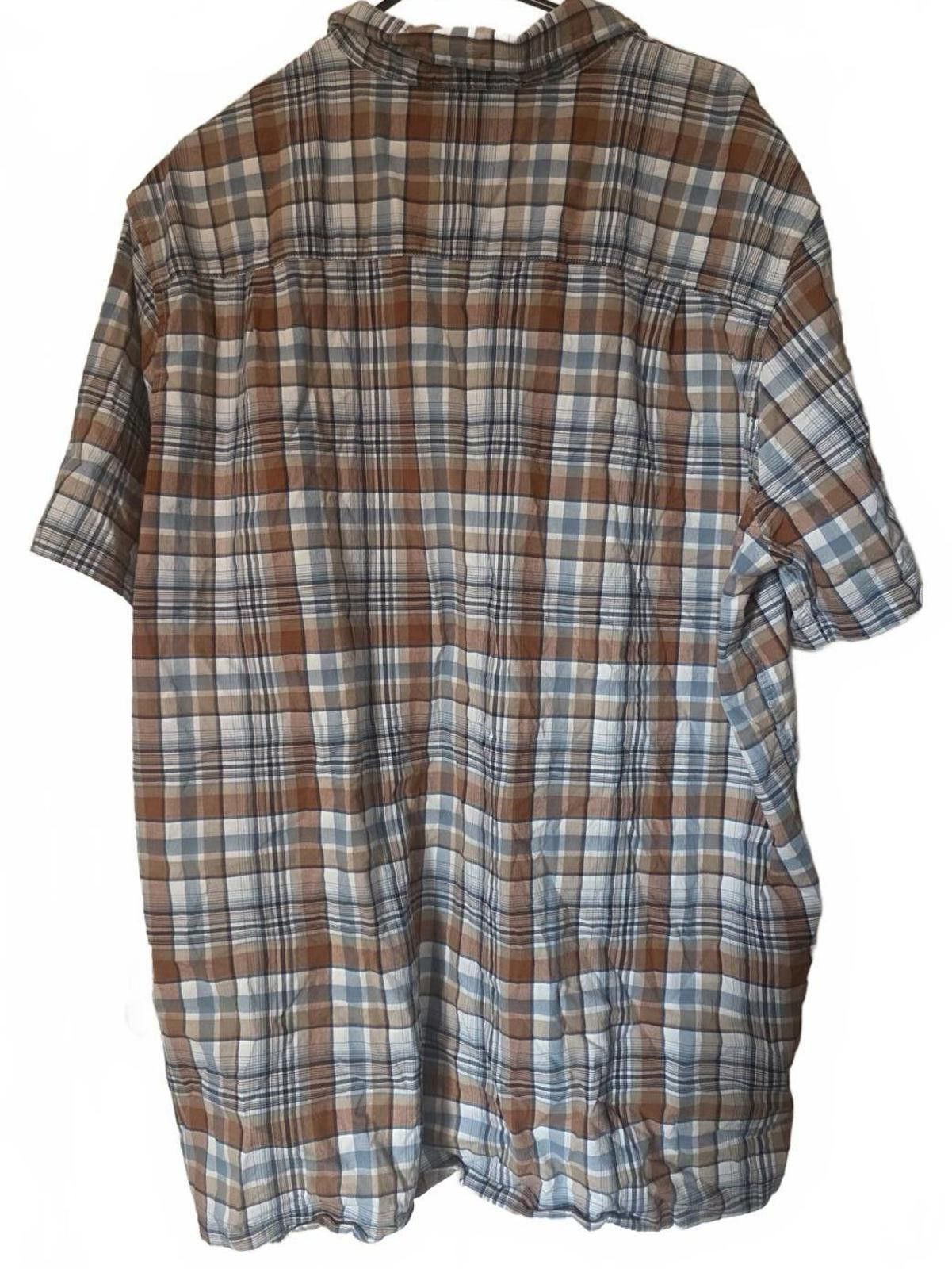 Unknown London Mutual Weave Men's Short Sleeve Plaid Button-Up Shirt 2X LT Size US XXL / EU 58 / 5 - 6 Thumbnail