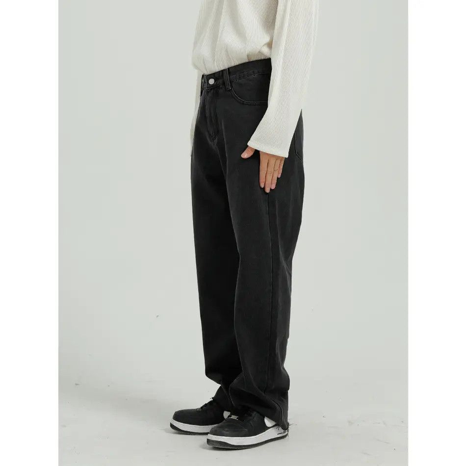 Japanese Brand Retro casual fringed straight leg jeans Size US 32 / EU 48 - 2 Thumbnail
