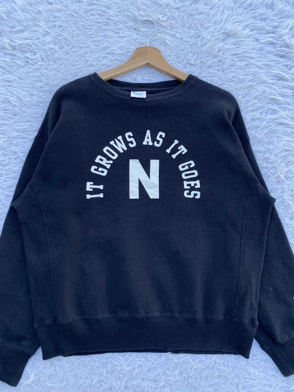 Champion Vtg Champion Reverse Weave "It Grows As It Goes N" Sweater Size US M / EU 48-50 / 2 - 5 Thumbnail