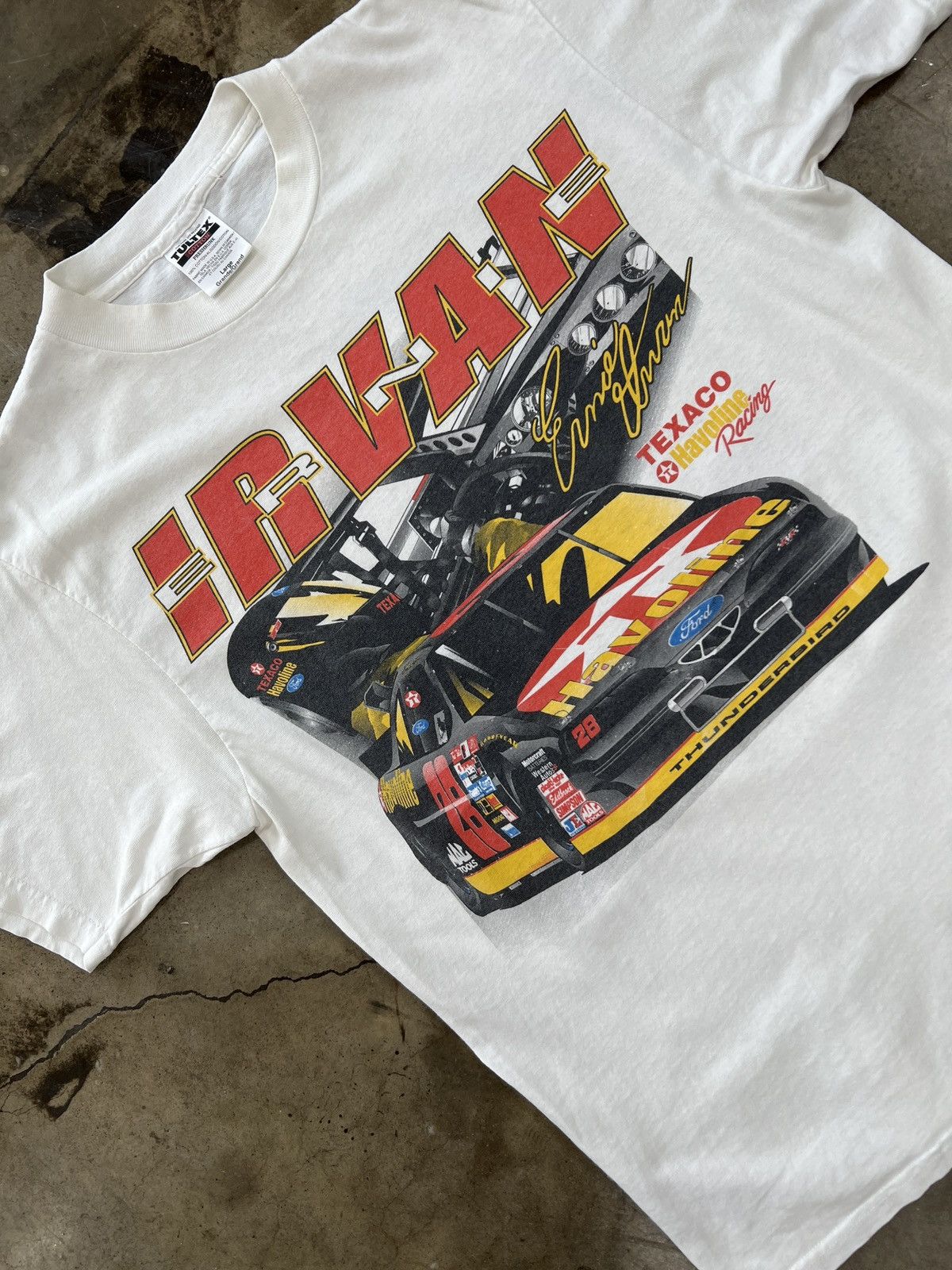 NASCAR × Vintage Vintage Ernie Irvan Texaco Race Tee Sz. Large | Grailed