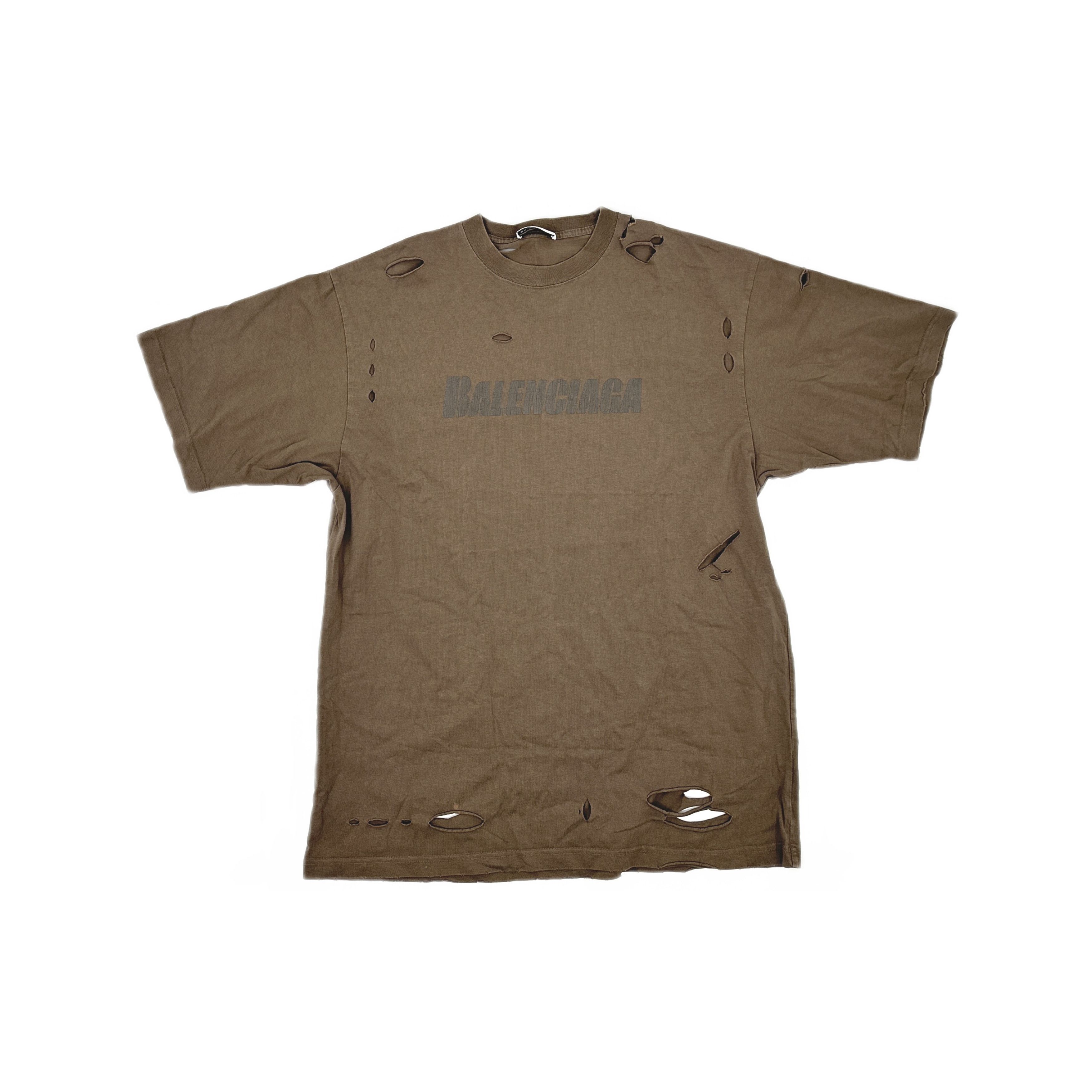 Balenciaga Balenciaga Destroyed T-Shirt | Grailed